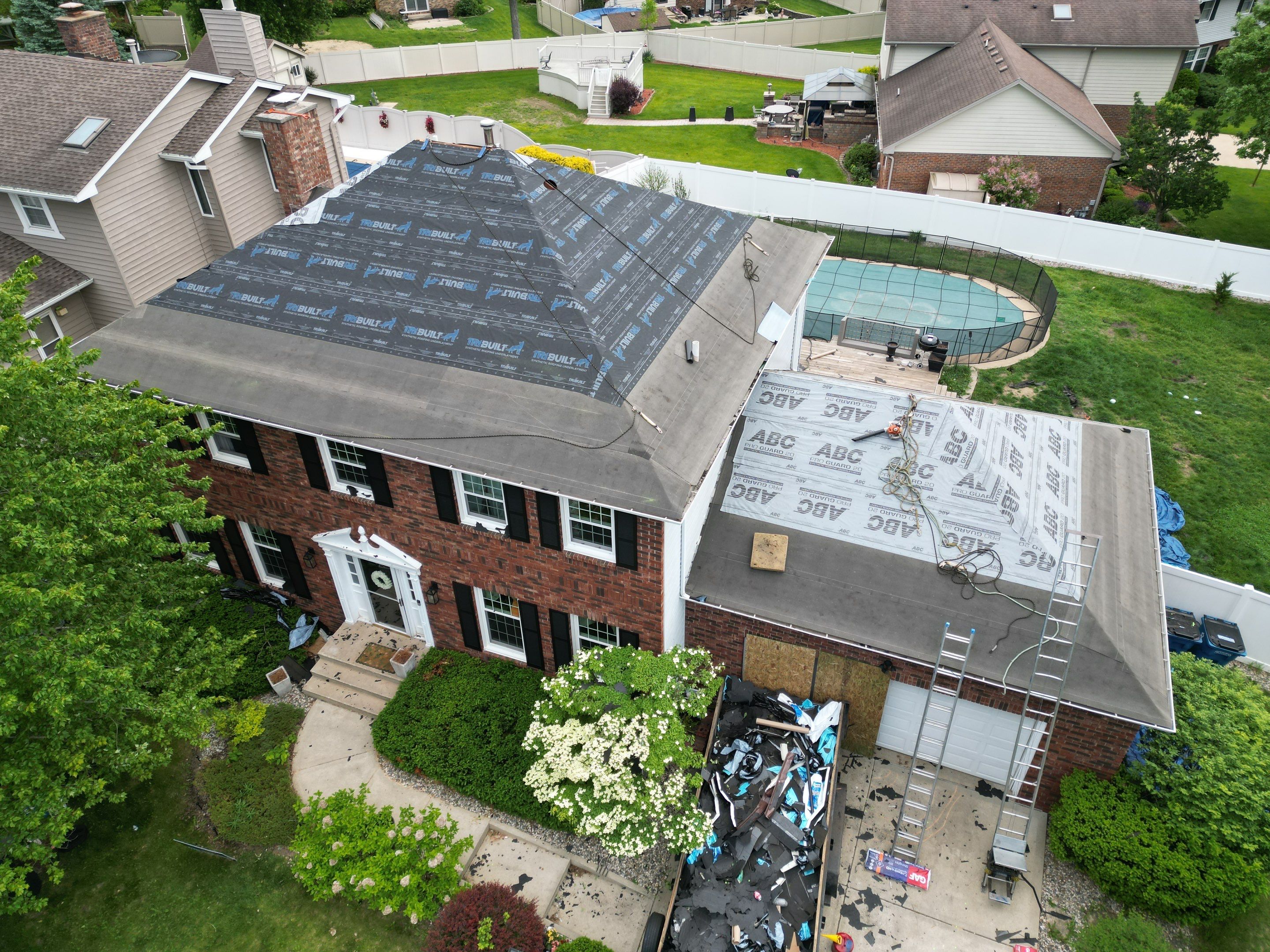 Roof replacement by Optimal Home Improvement 