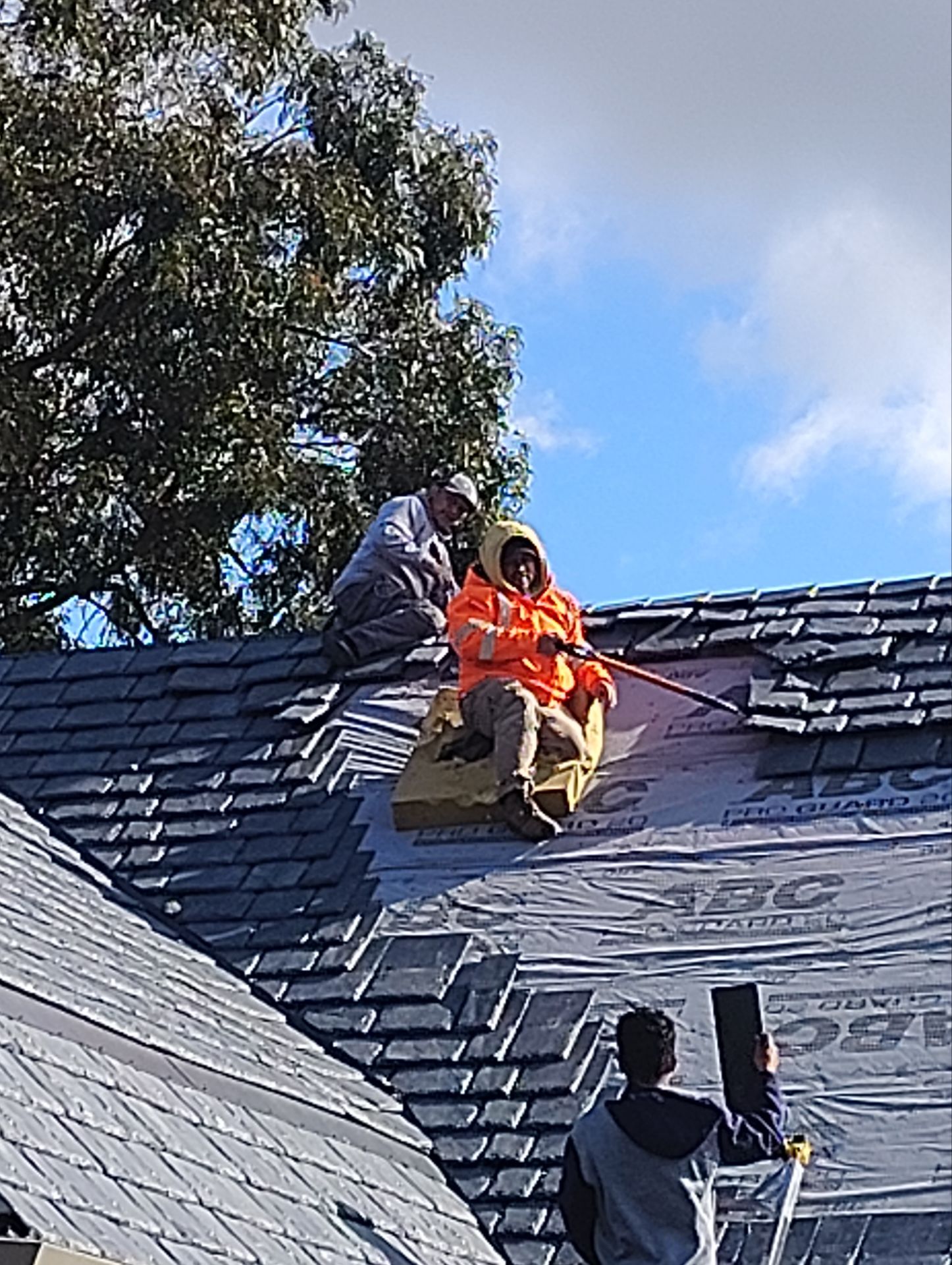 Residential Roofing Installation using Slate by Acker Roofing