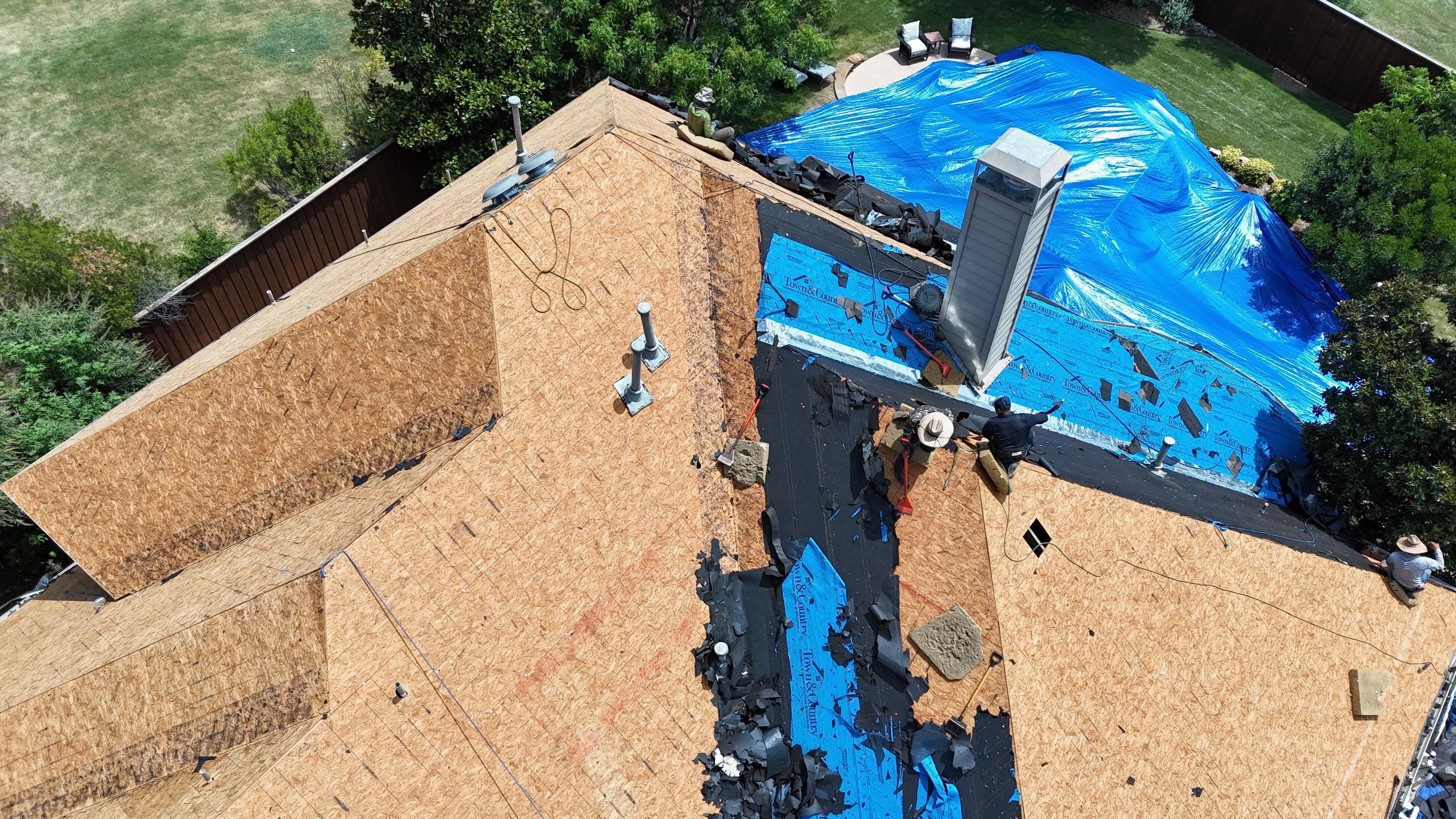 Residential Roof Repair using IKO Dynasty Class 3 Impact Resistant Shingles by Becker Roofing and Exteriors