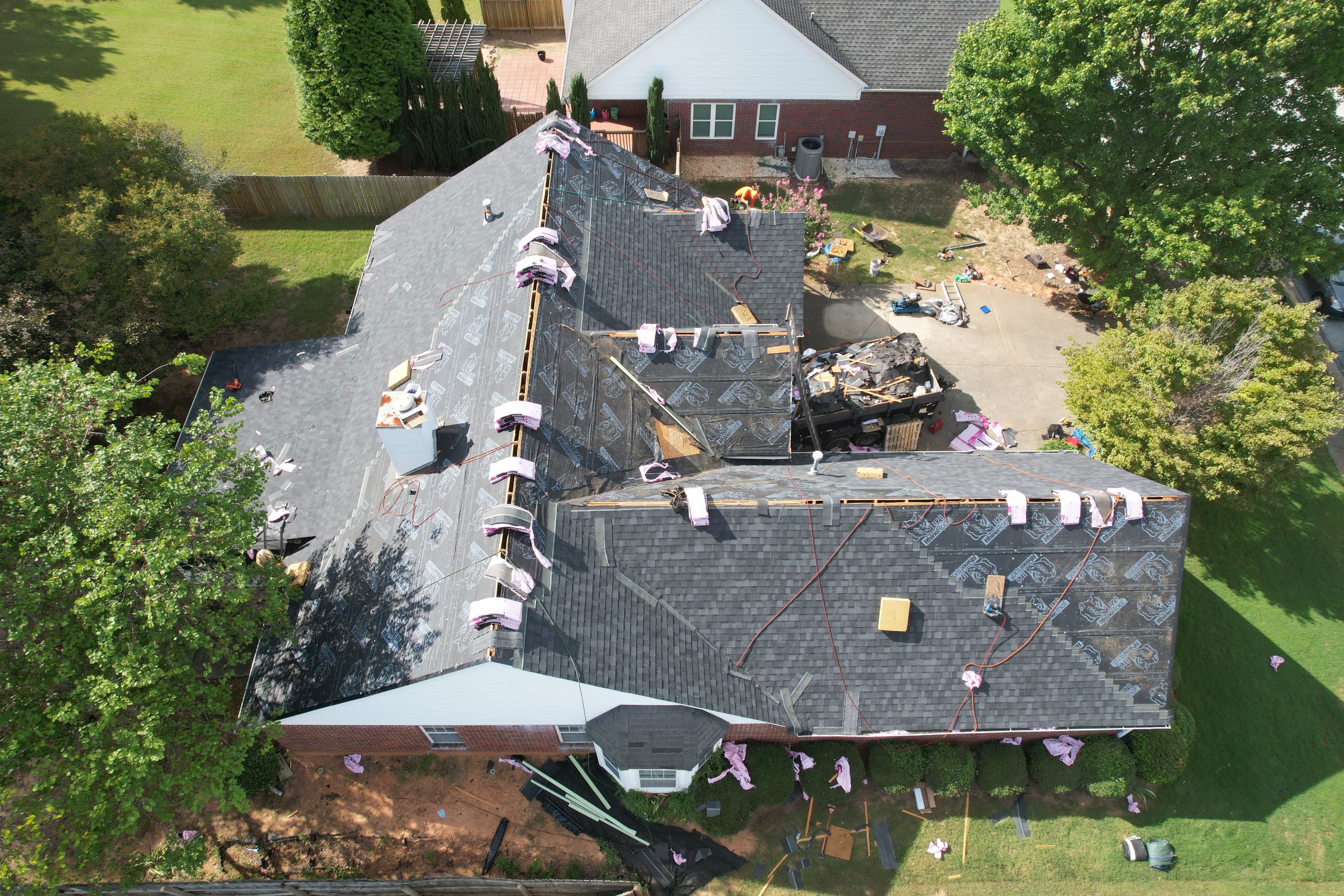 Residential Roof Replacement using Owens Corning Onyx Black by Inspector Roofing and Restoration