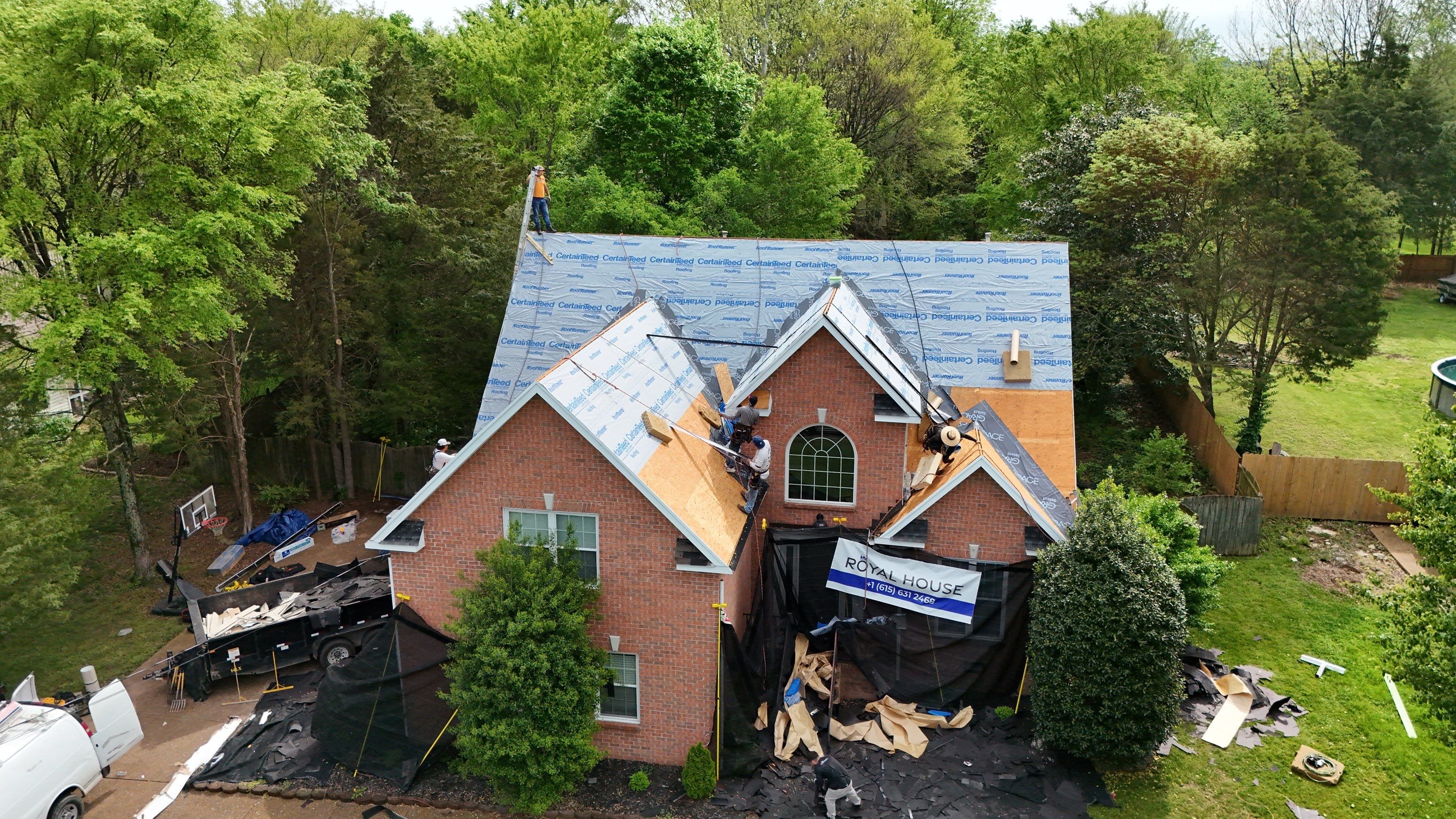 Charcoal Black Re-Roof by Royal House LLC