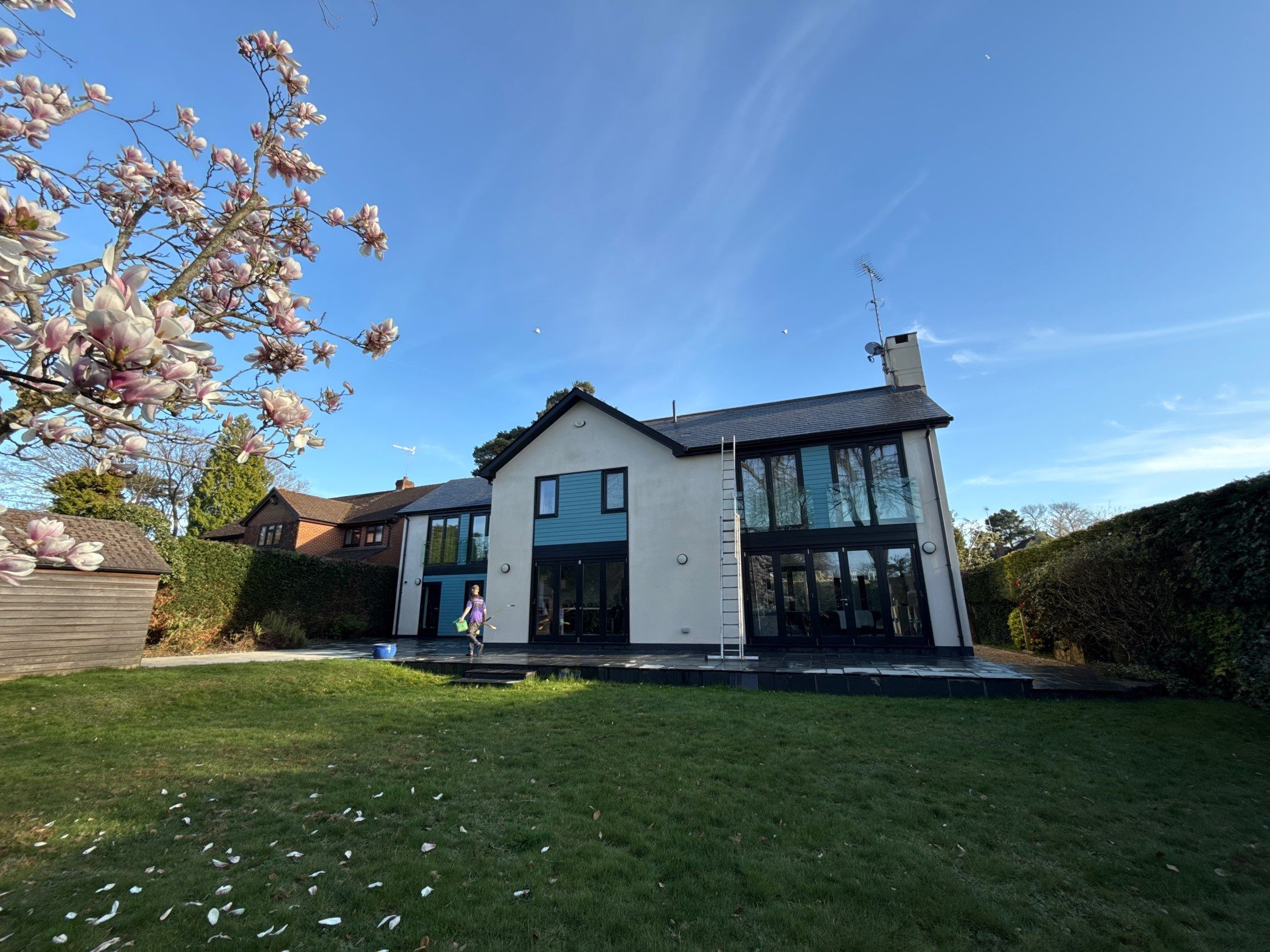 Render and Roof clean using Softwash Equipment by Ges Exterior Cleaning ltd