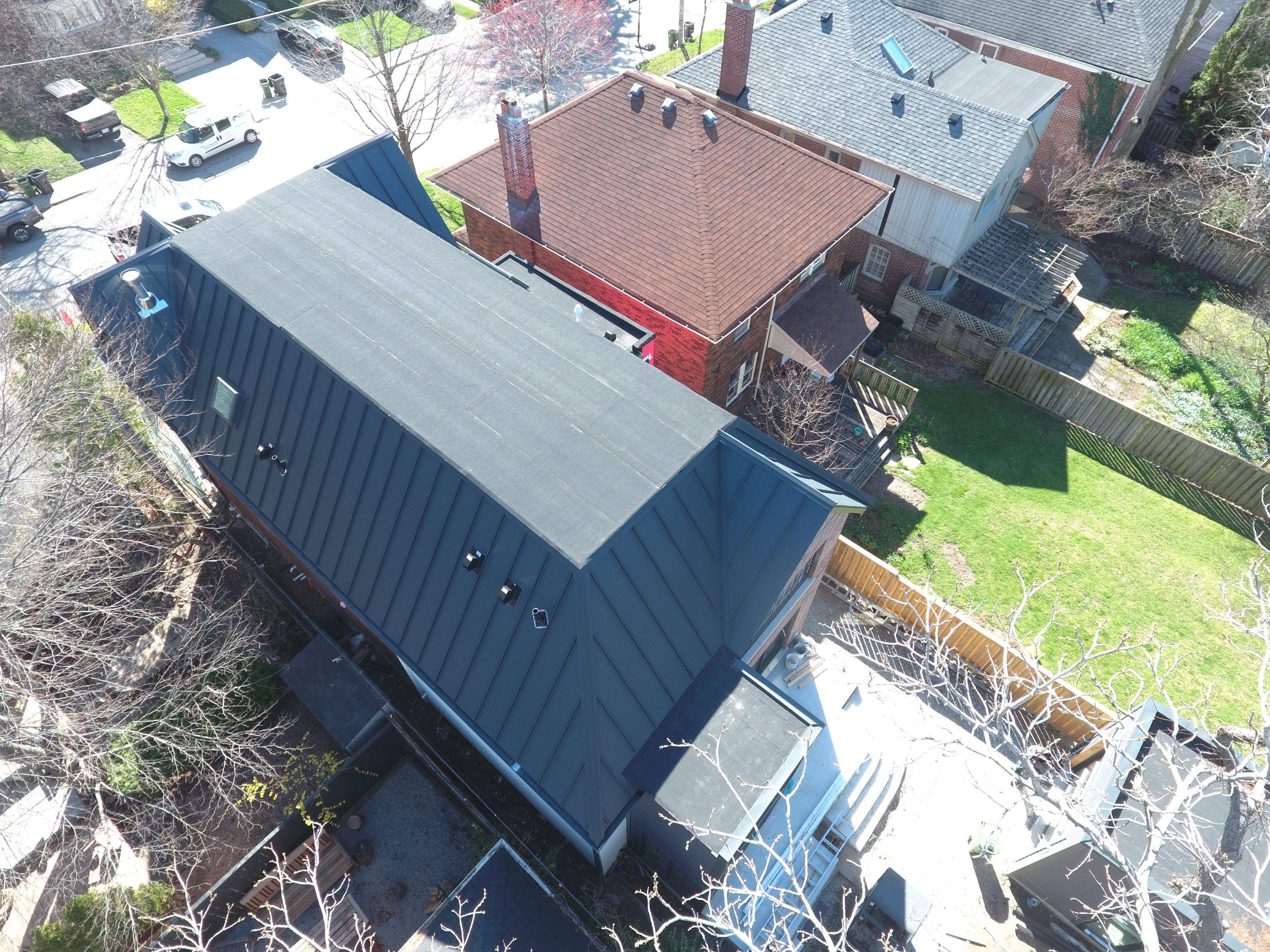 New Home Construction using 24 Ga Standing Seam Metal by Jay Carter Roofing & Sheet Metal
