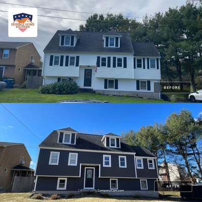 Complete Exterior Renovation with New Siding & Gutters  