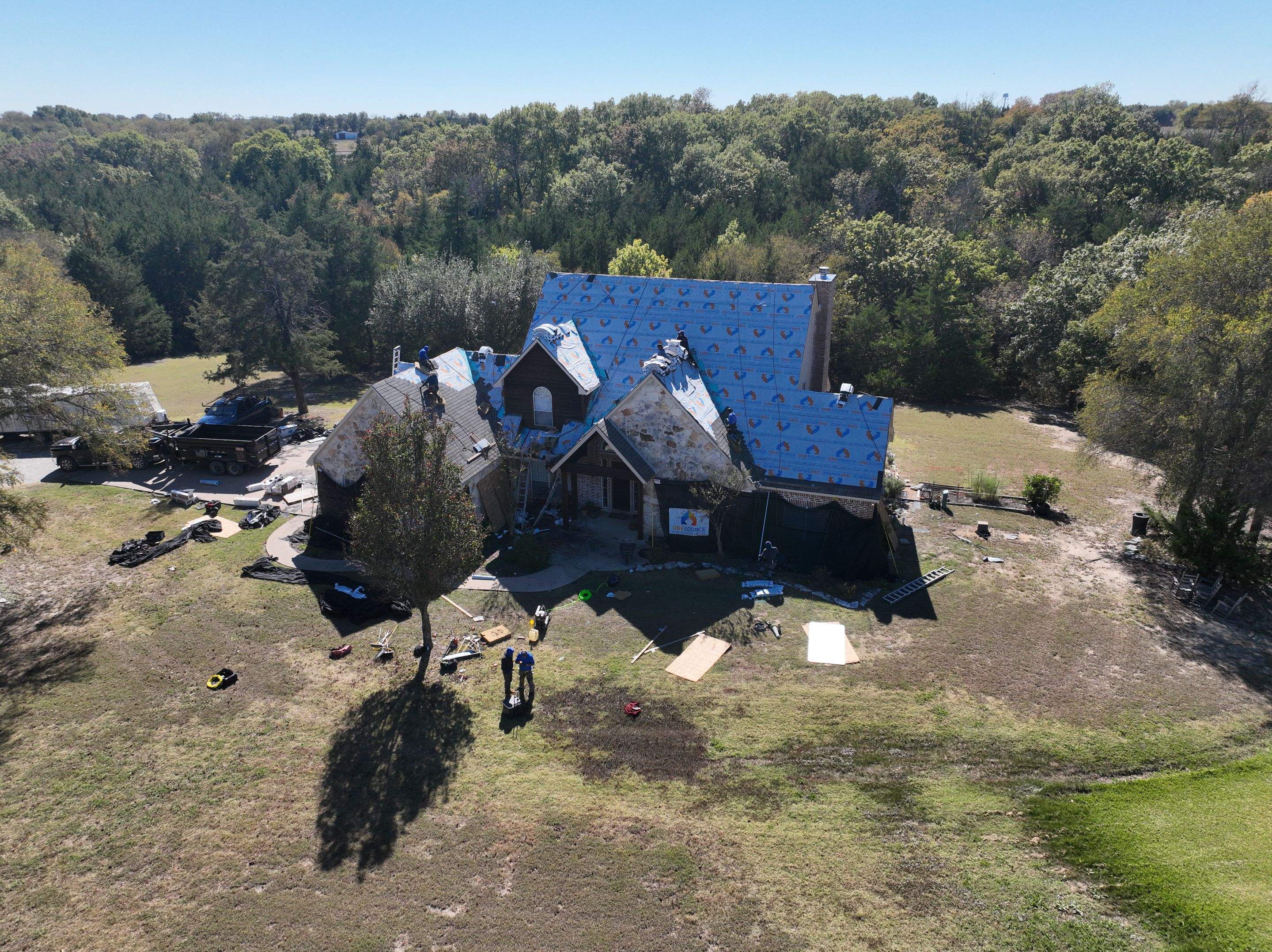 Residential Roofing Installation using IKO Royal Estate Harvest Slate by OneSource Roofing and Restoration