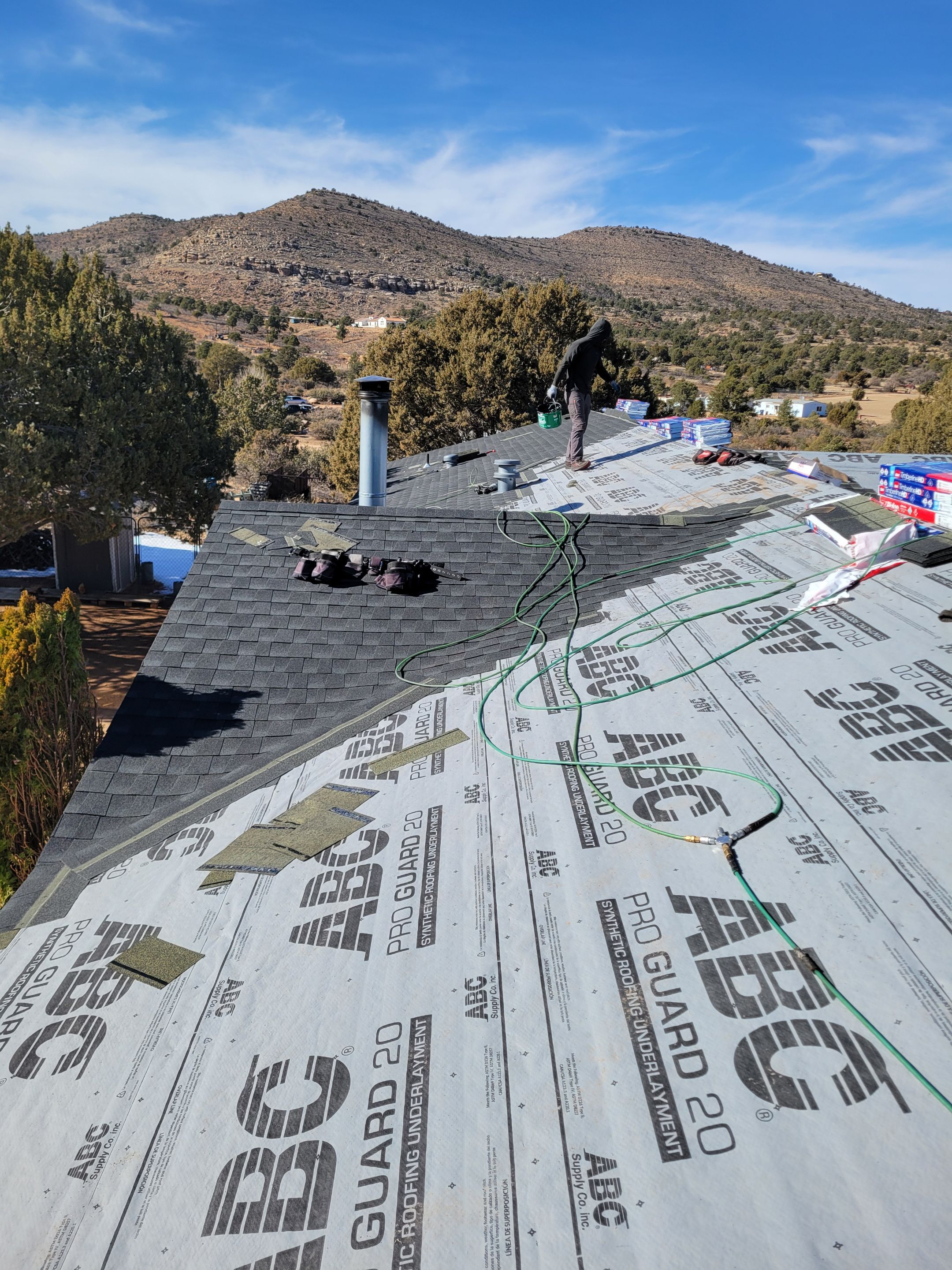 Reroof in Chino Valley by Badger Roofing