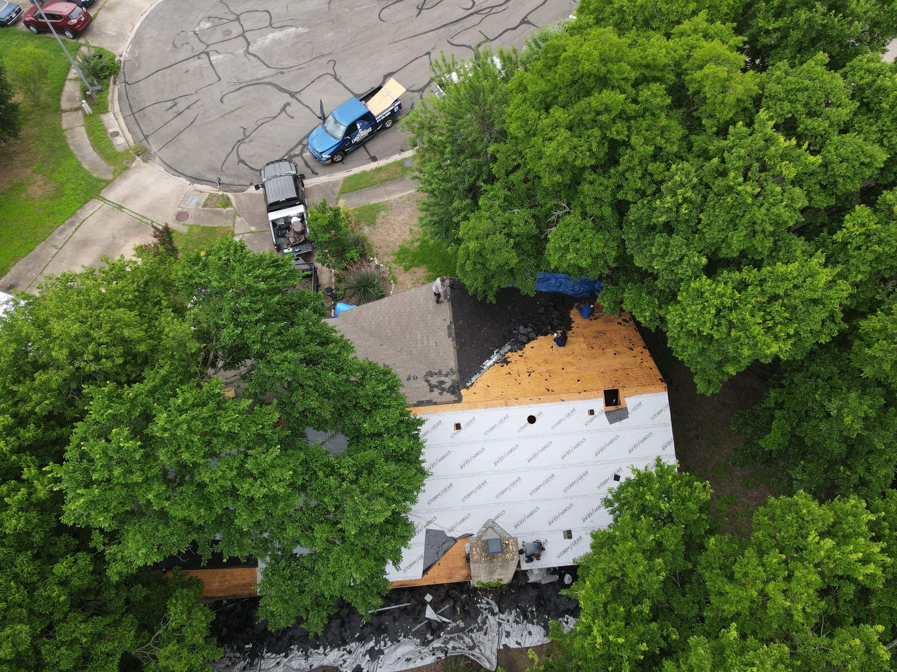 Residential Roofing Installation using Atlas Pinnacle Impact by Lighthouse Contractors