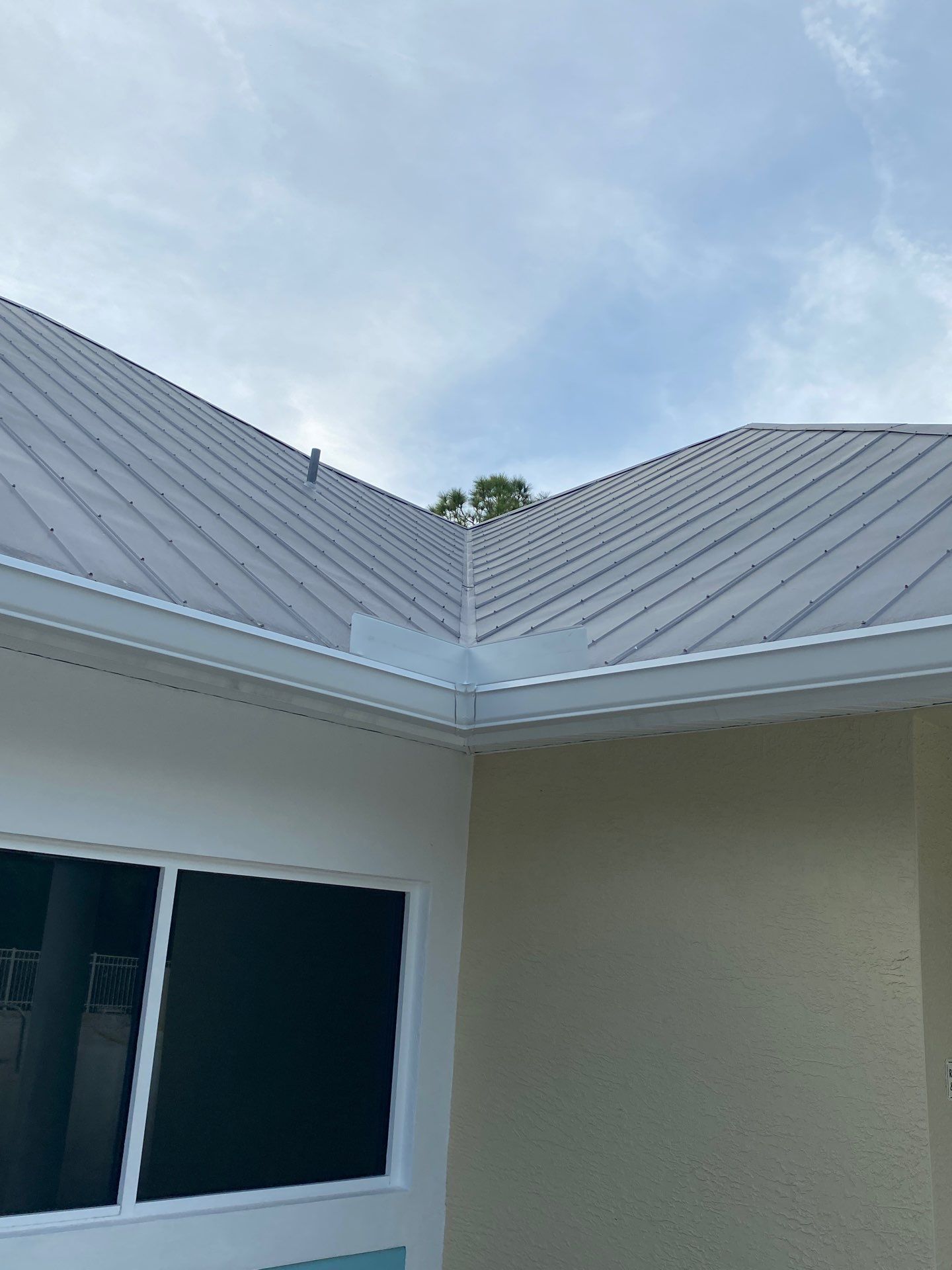 White K-Style Gutters in Fort Myers FL by Gutter Professors