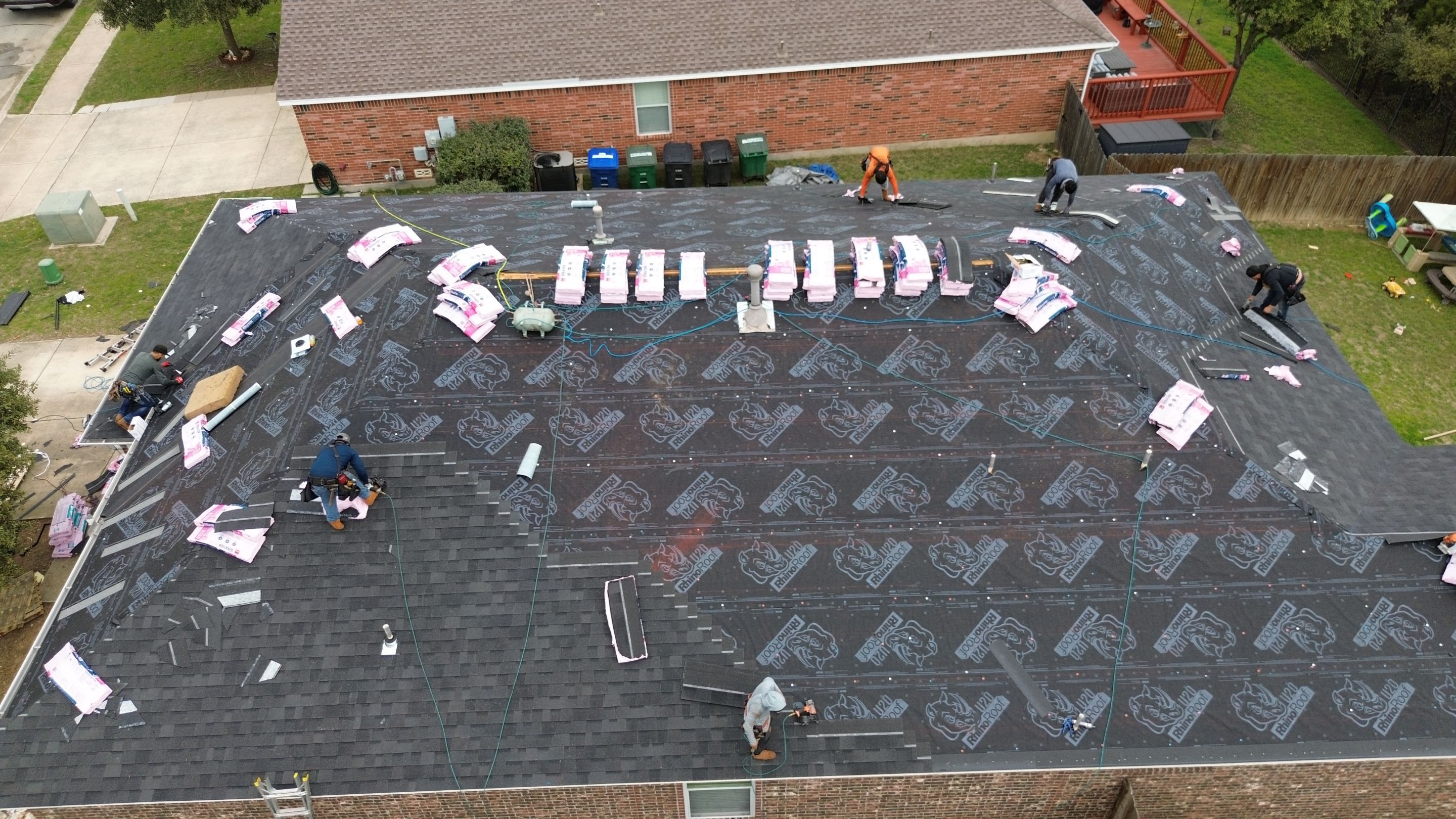 Residential Roof Replacement using 30 Year Laminate Shingles with High Profile Ridge by Premier Roofing and Contracting