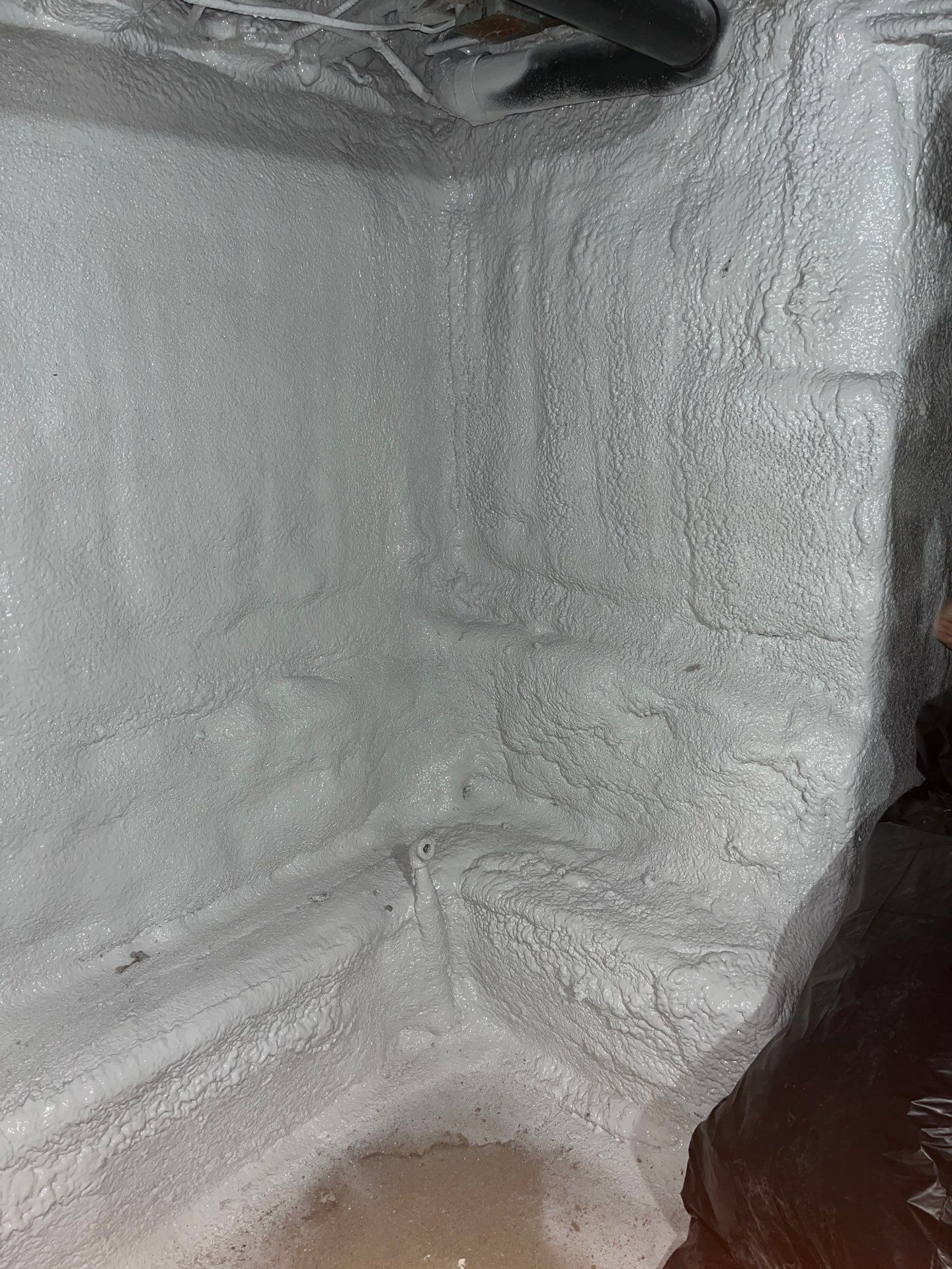 Basement Exterior Walls using Closed Cell Spray Foam by NYS Foam & Energy
