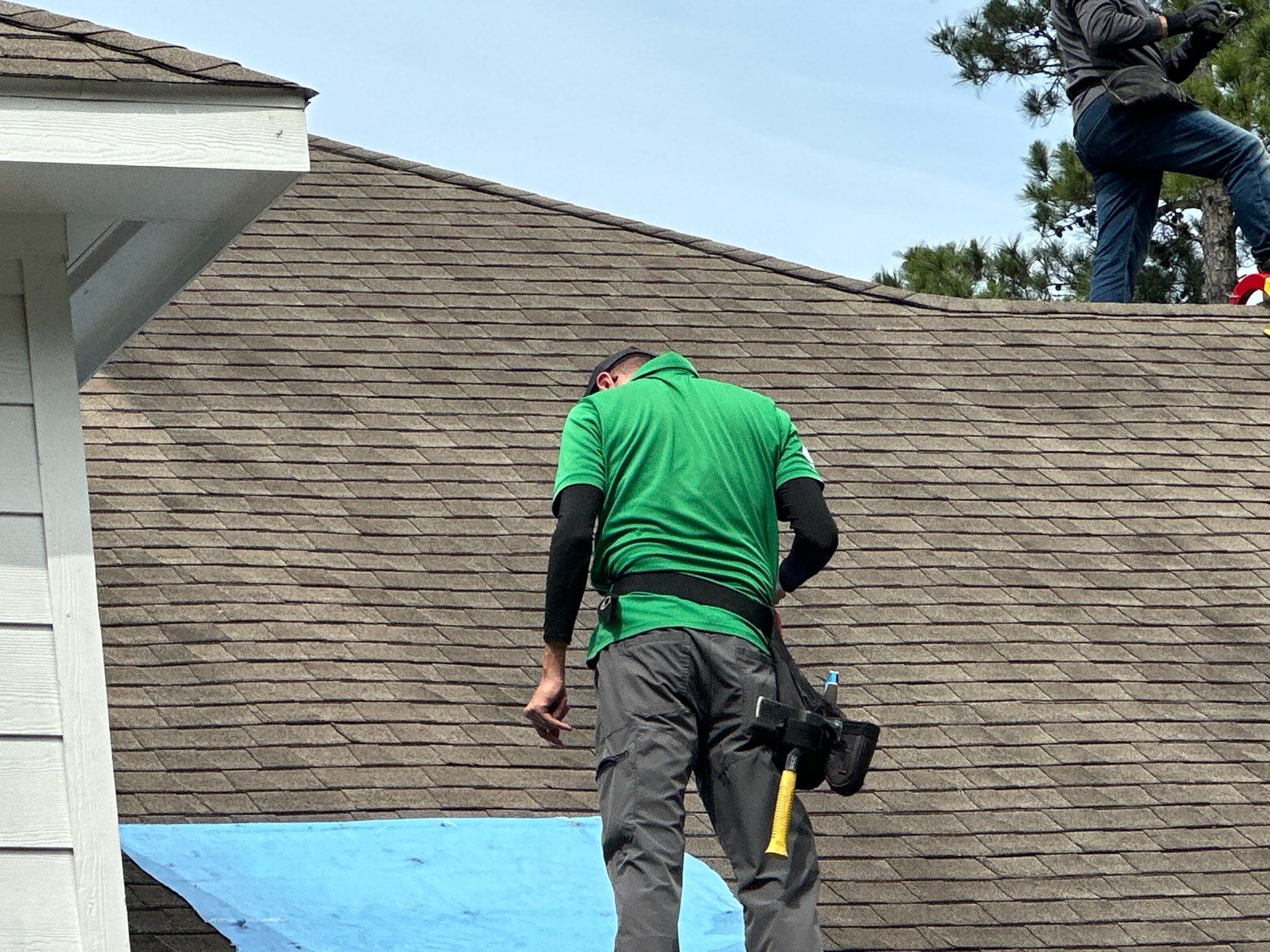 Roof Repair on Two-Story Estate Home — Spring, TX by PL Roofing & SB Roofing, LLC.