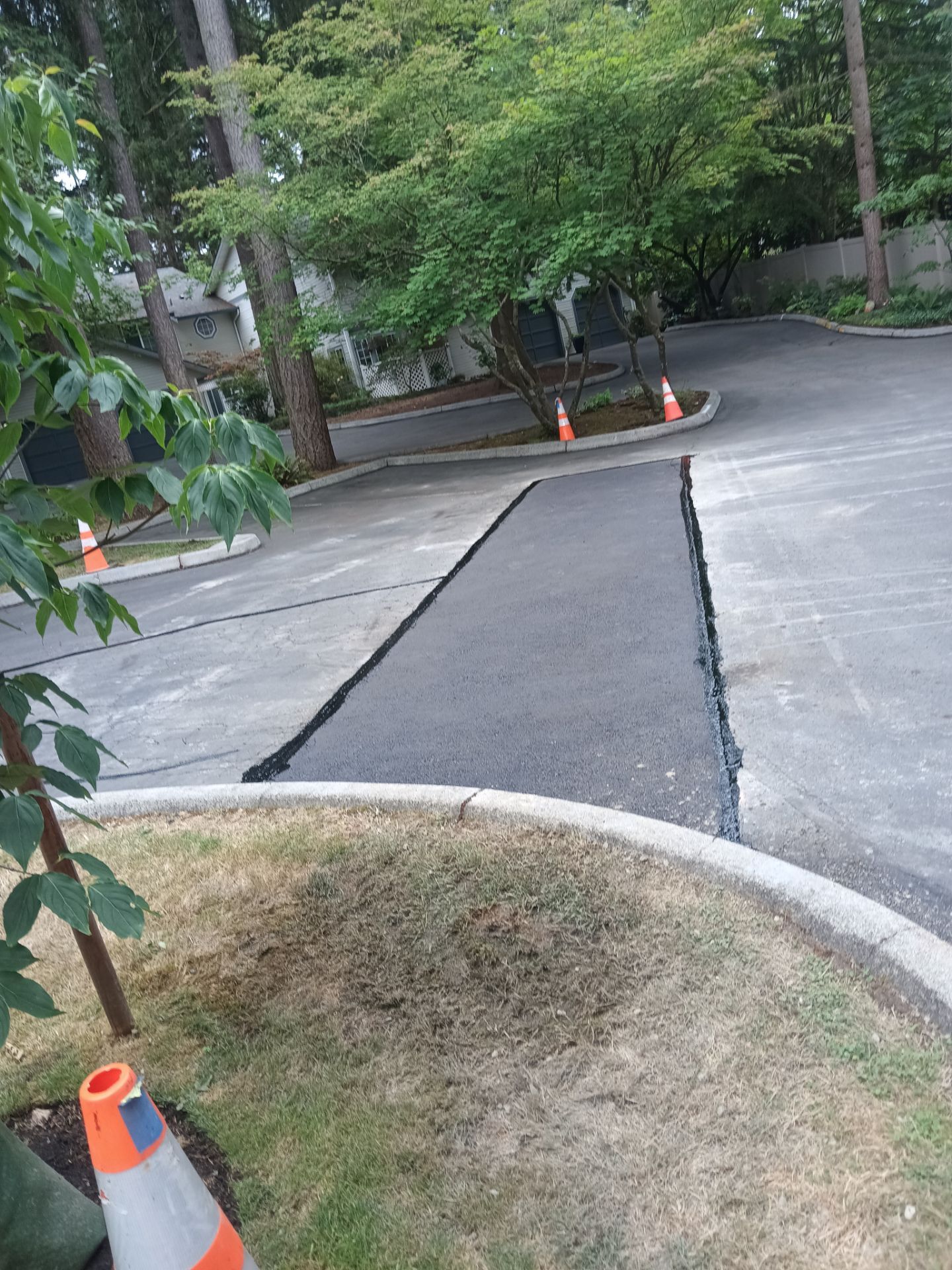Curb Repaint | Seattle  by Jireh Asphalt & Concrete Inc 