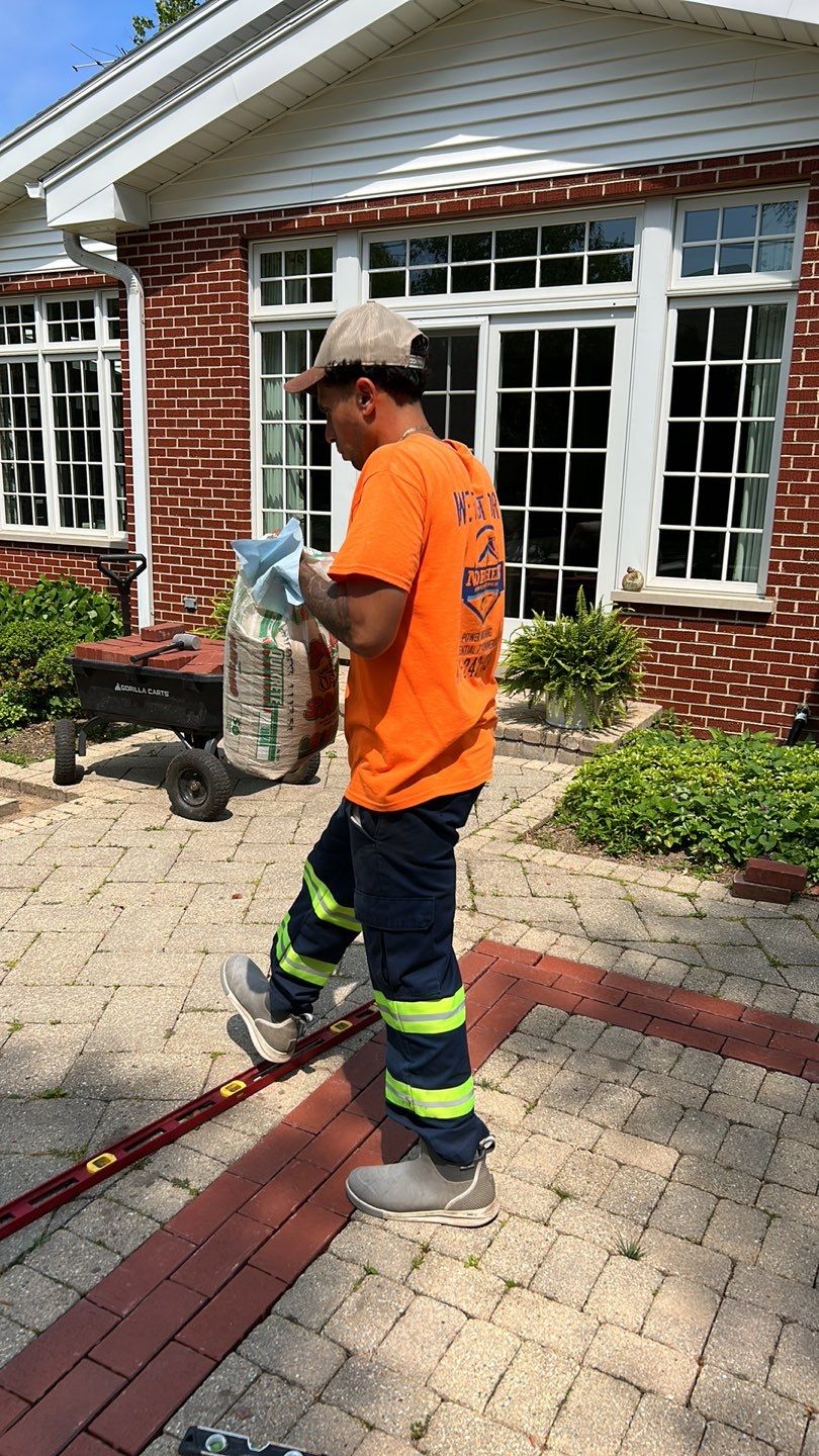 Brick paver clean, sand and seal.  using Surebond SB-1300 by Northern Power Washing LLC.