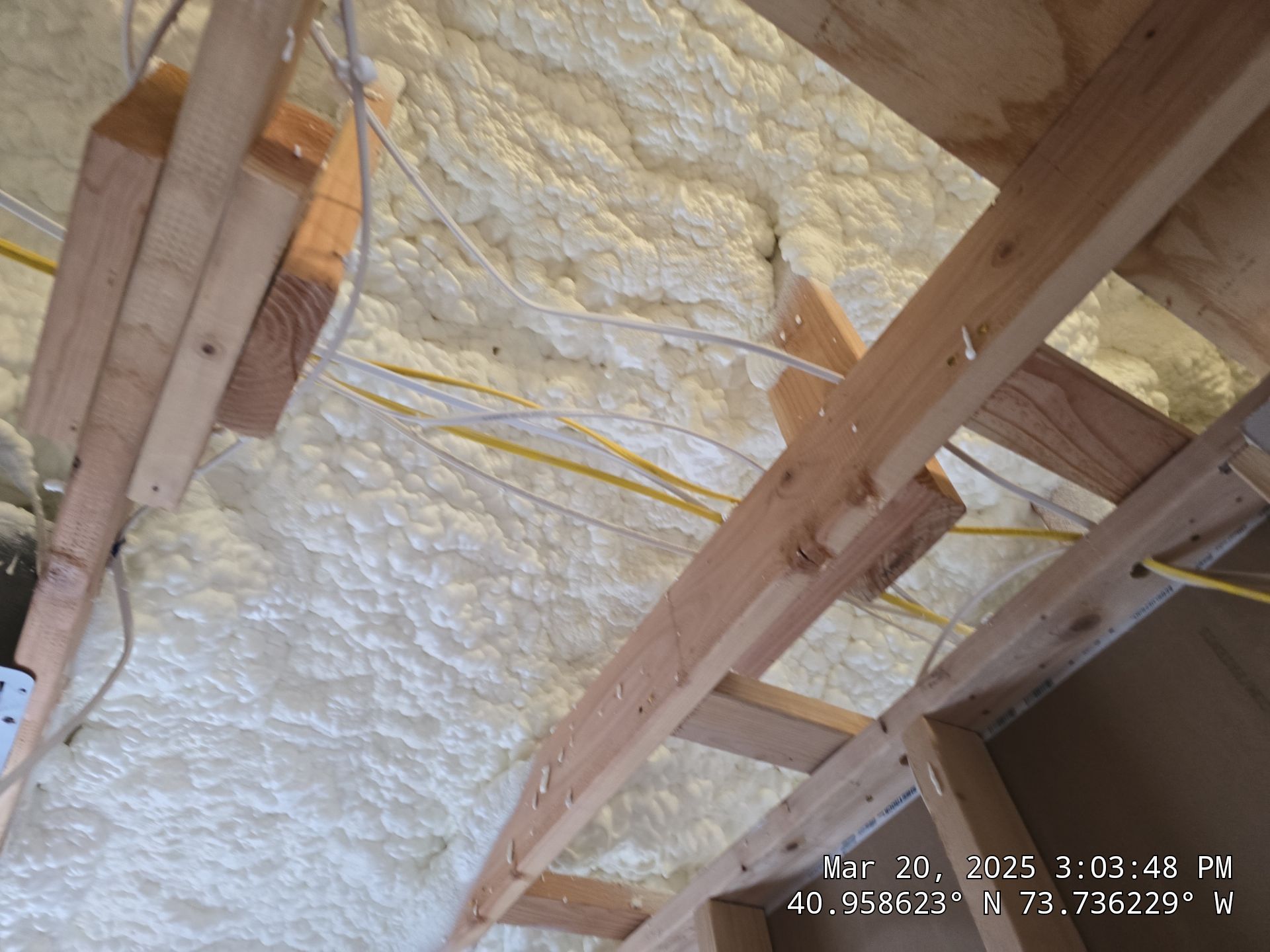 Attic Insulation using open cell spray foam by NYS Foam & Energy
