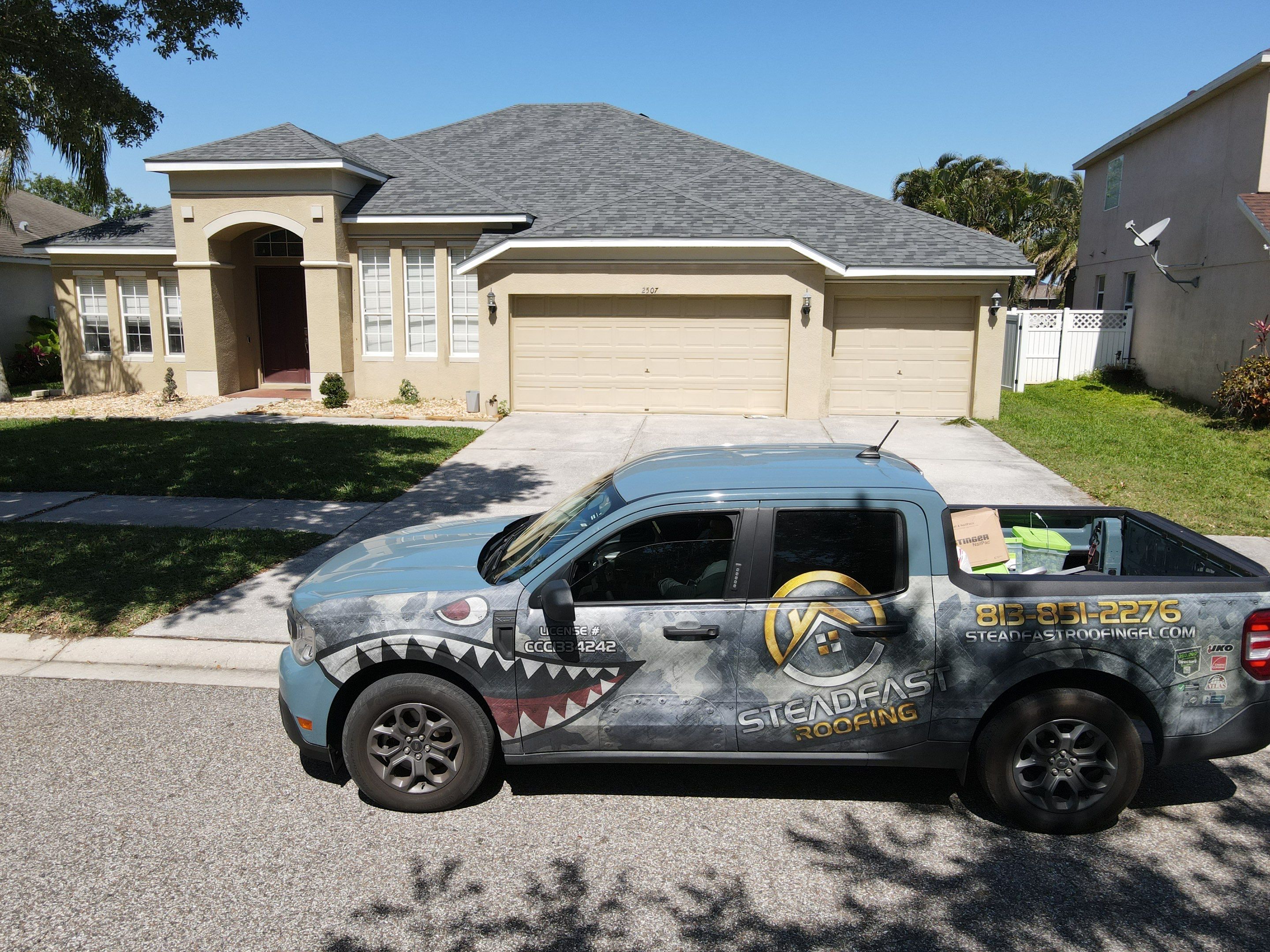 Roof Replacement in Ruskin, FL. by Steadfast Roofing
