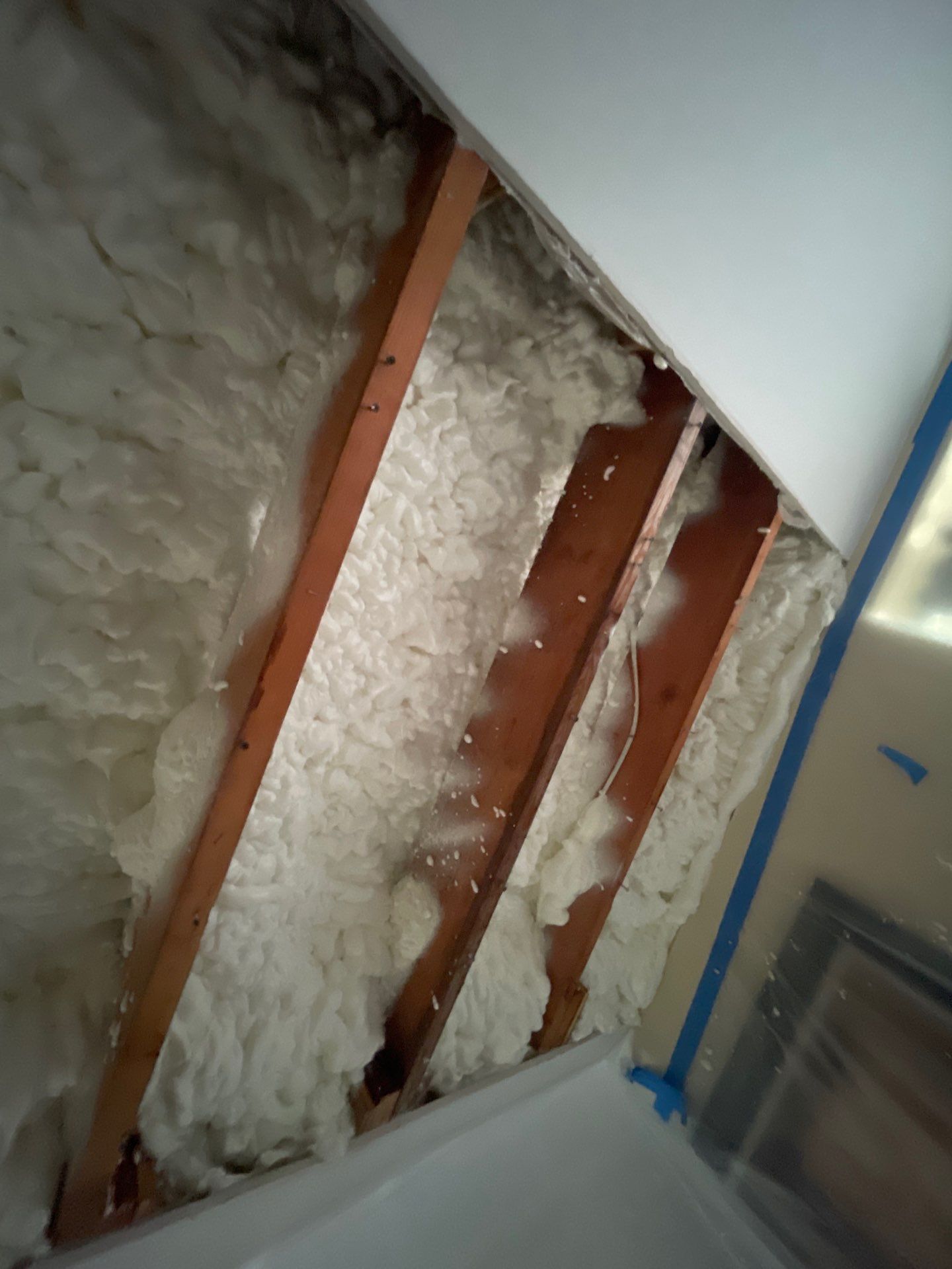 Attic Insulation using open cell spray foam by NYS Foam & Energy