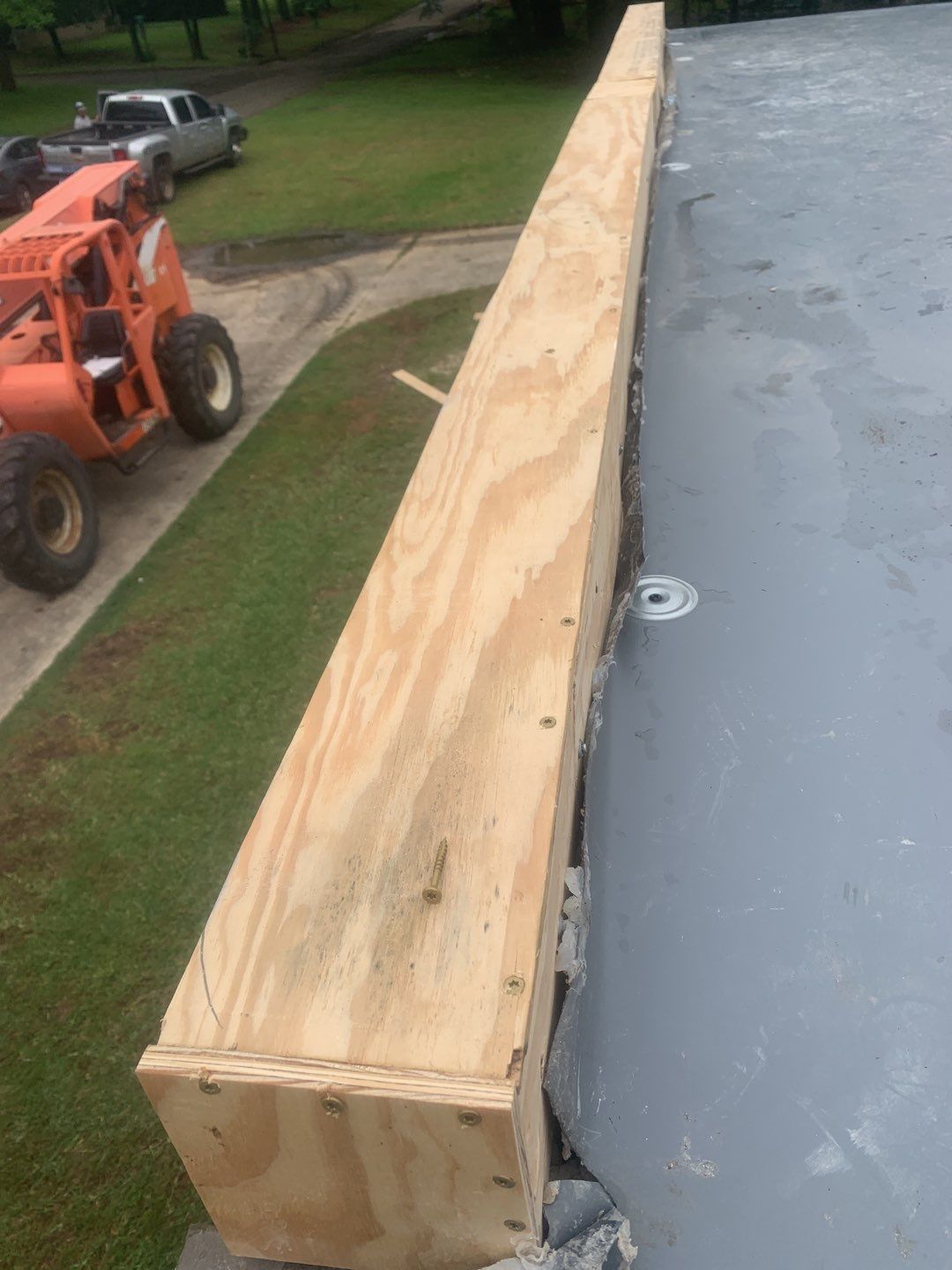Commercial Roofing Installation using 50 mil PVC by Hostetler Roofing