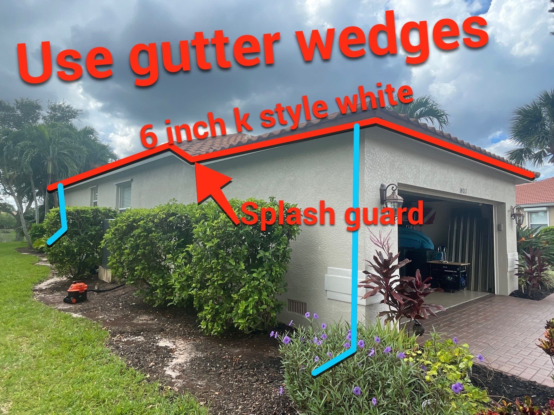 6-inch K-style Seamless Gutters in Fort Myers FL by Gutter Professors