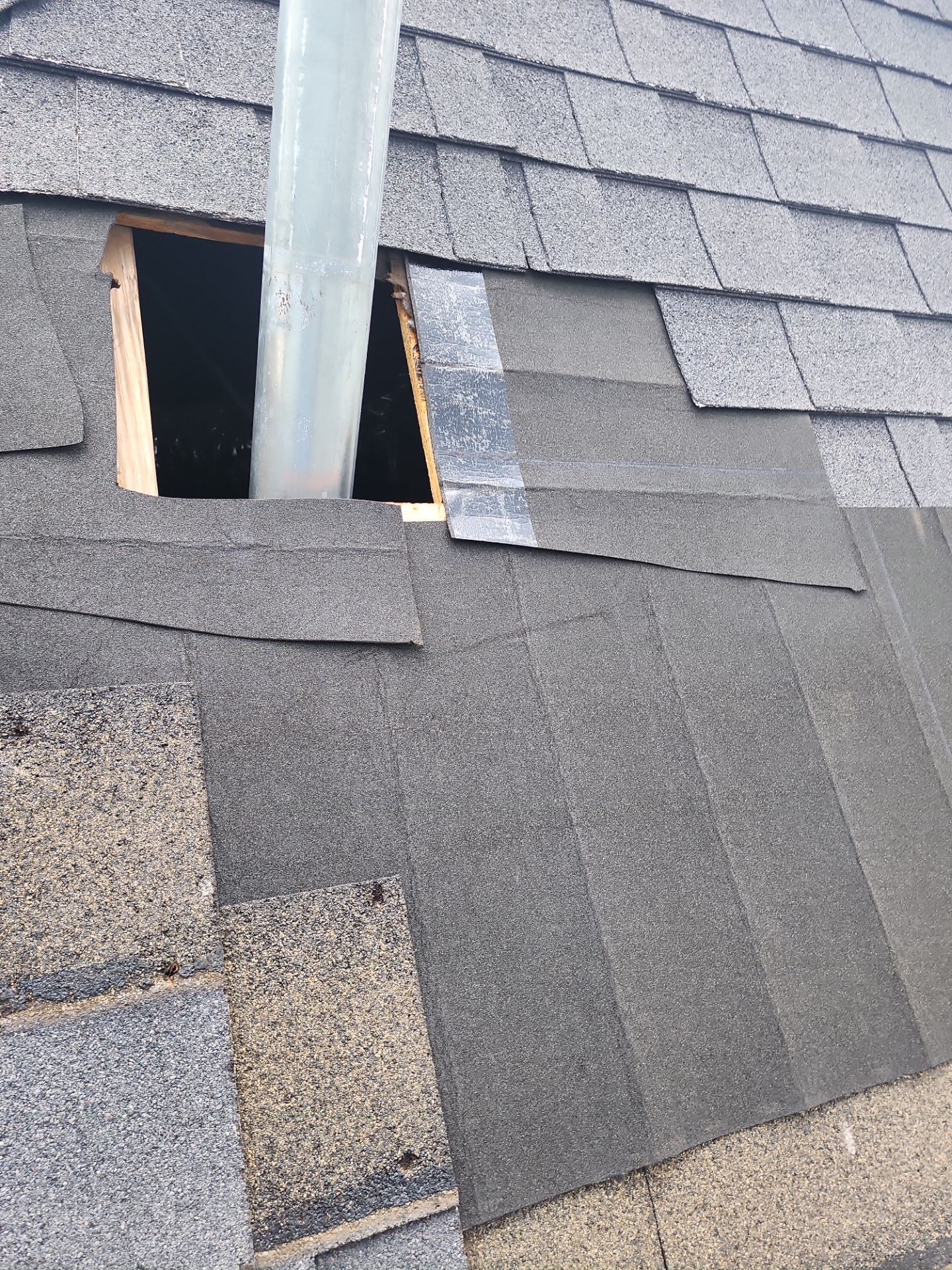 Hail Damage using Owen's Corning Duration (Lifetime) Shingles by Roof Repair Company