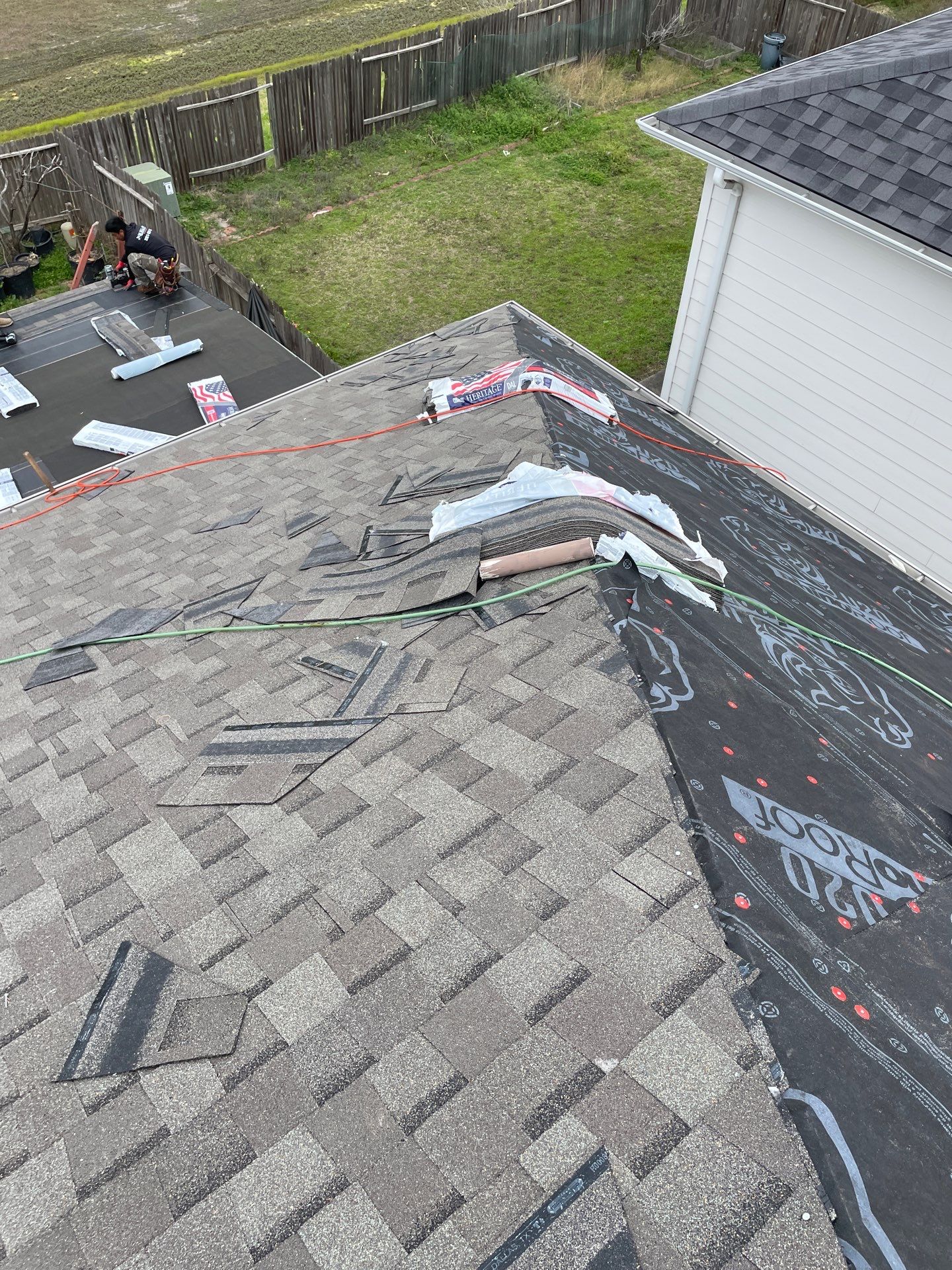 Residential Roofing Installation using Owen's Corning Duration (Lifetime) Shingles by Roof Repair Company