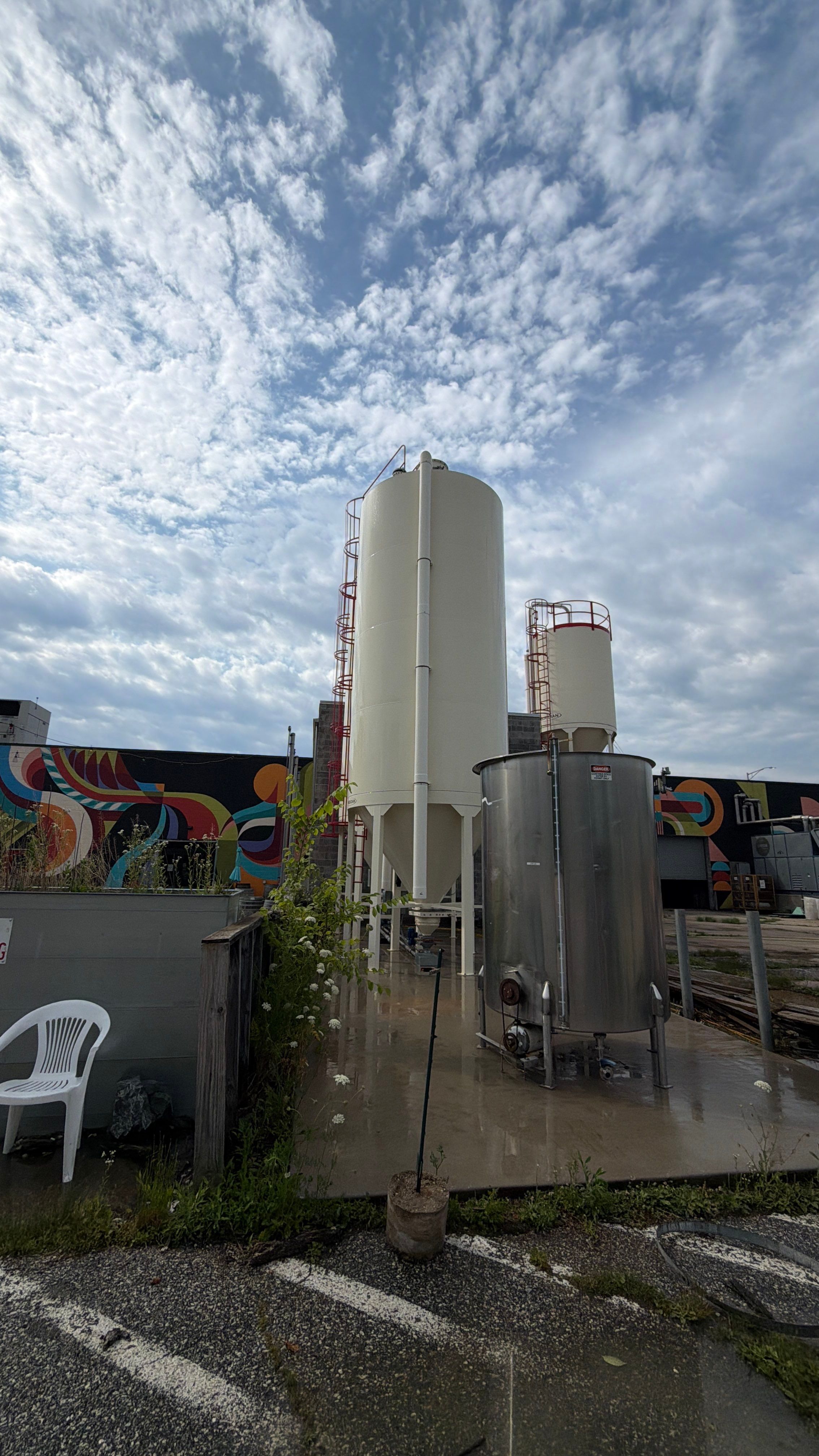 Industrial Storage Silo and Exterior Building Washing in Baltimore by Baltimore Pressure Washers Inc.