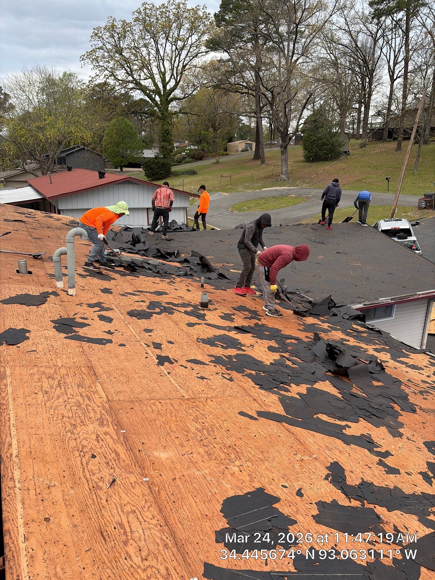 Complete Residential Roof Replacement and GAF Shingle Installation in Hot Springs by Temple Roofing and Exteriors
