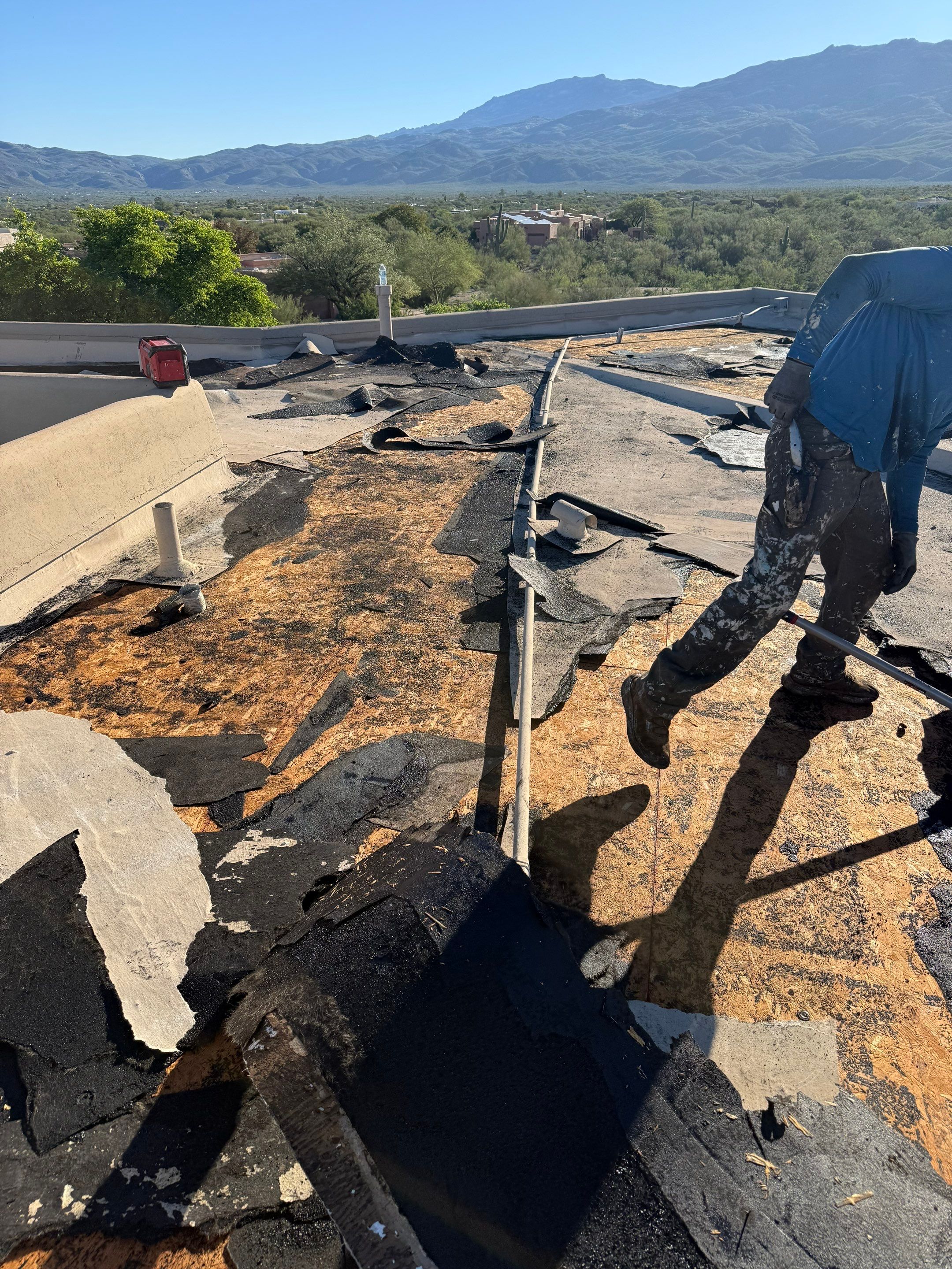 Low- Slope Re-Roof: Tucson Eastside by West Coast Roofing AZ