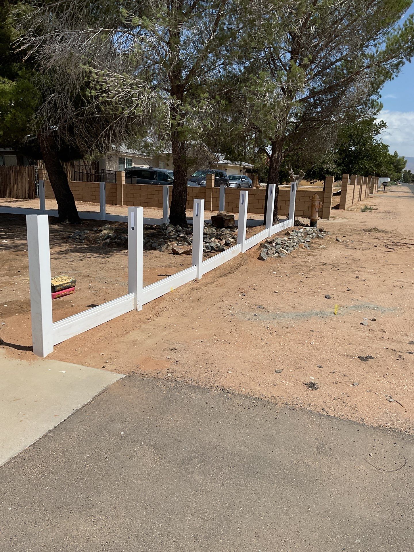 Fence Installation using Vinyl by Fence Guys Inc. 