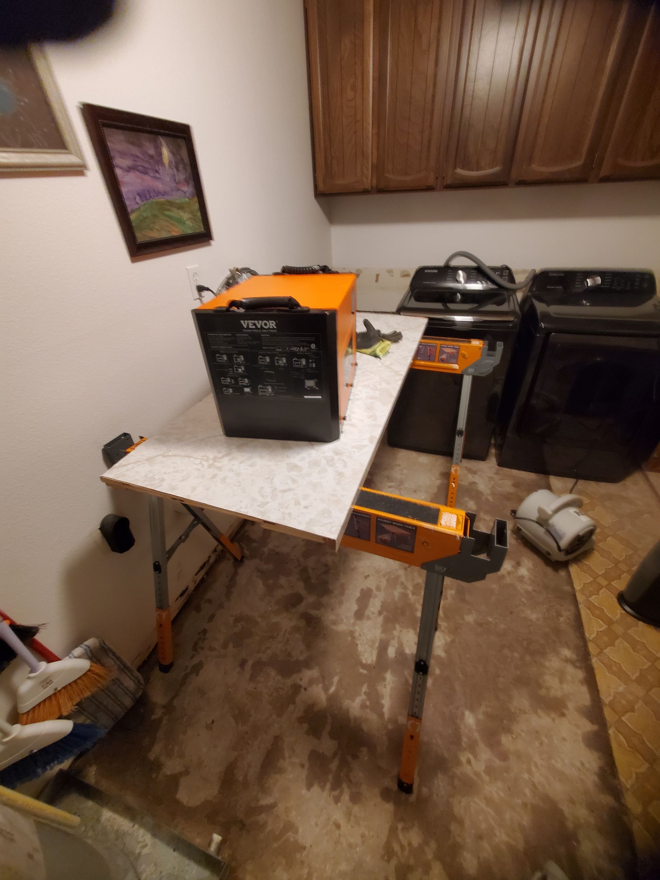 Water Damage using Air Movers by Construction Now LLC