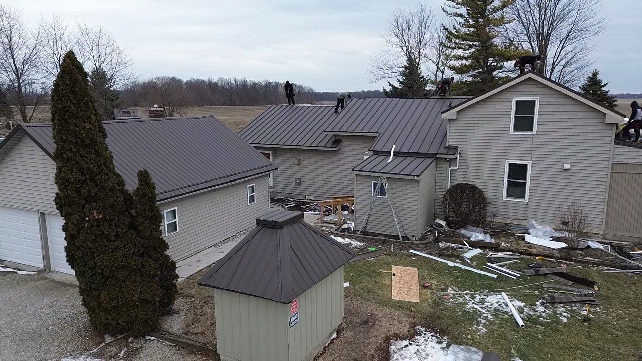 Standing Seam & Exposed Fastener Metal Roof Installation – Bluffton, IN by 4Ever Metal Roofing