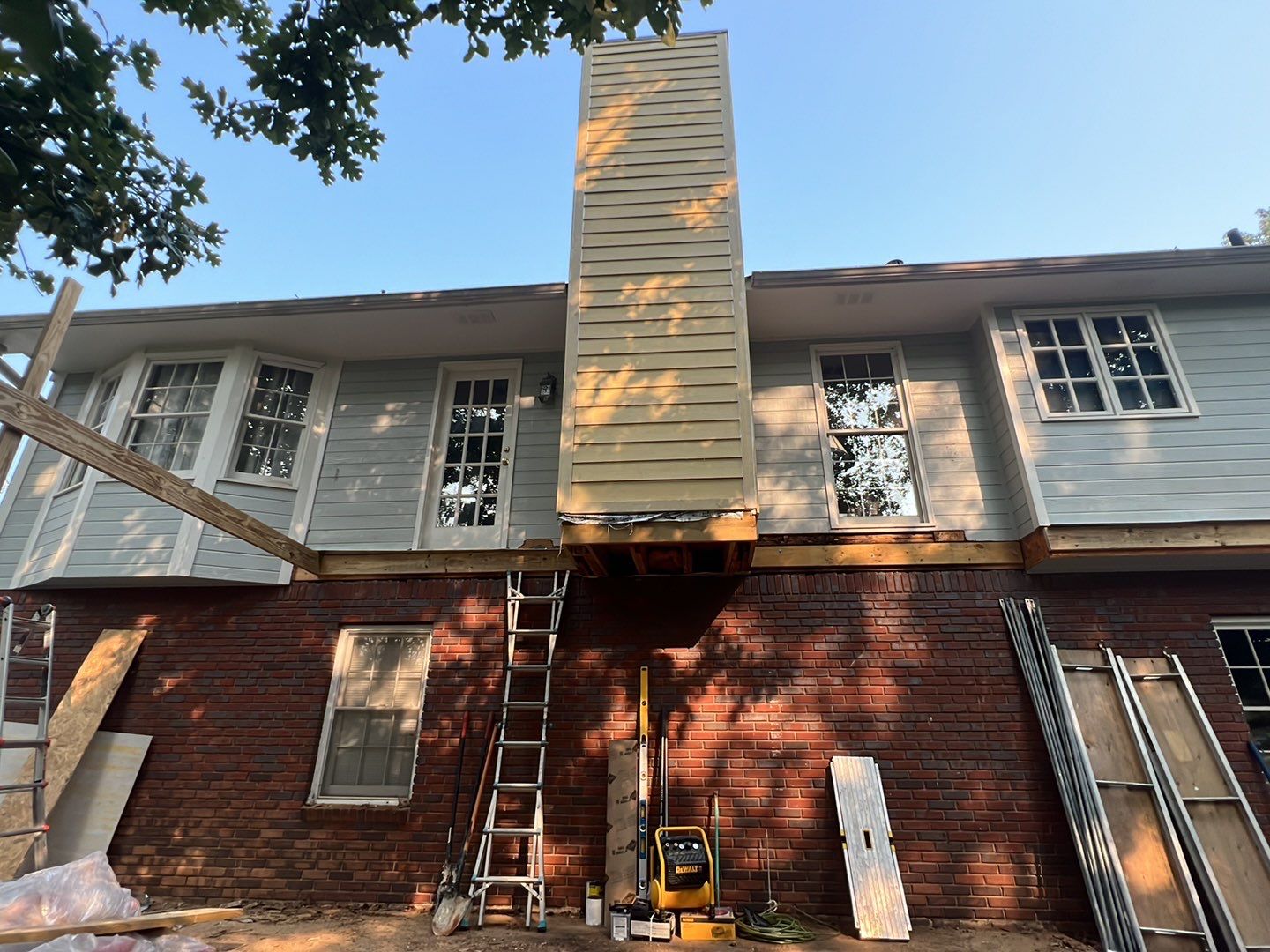 South Trace Lane - Deck Installation and Chimney Repair by Pillar and Pine