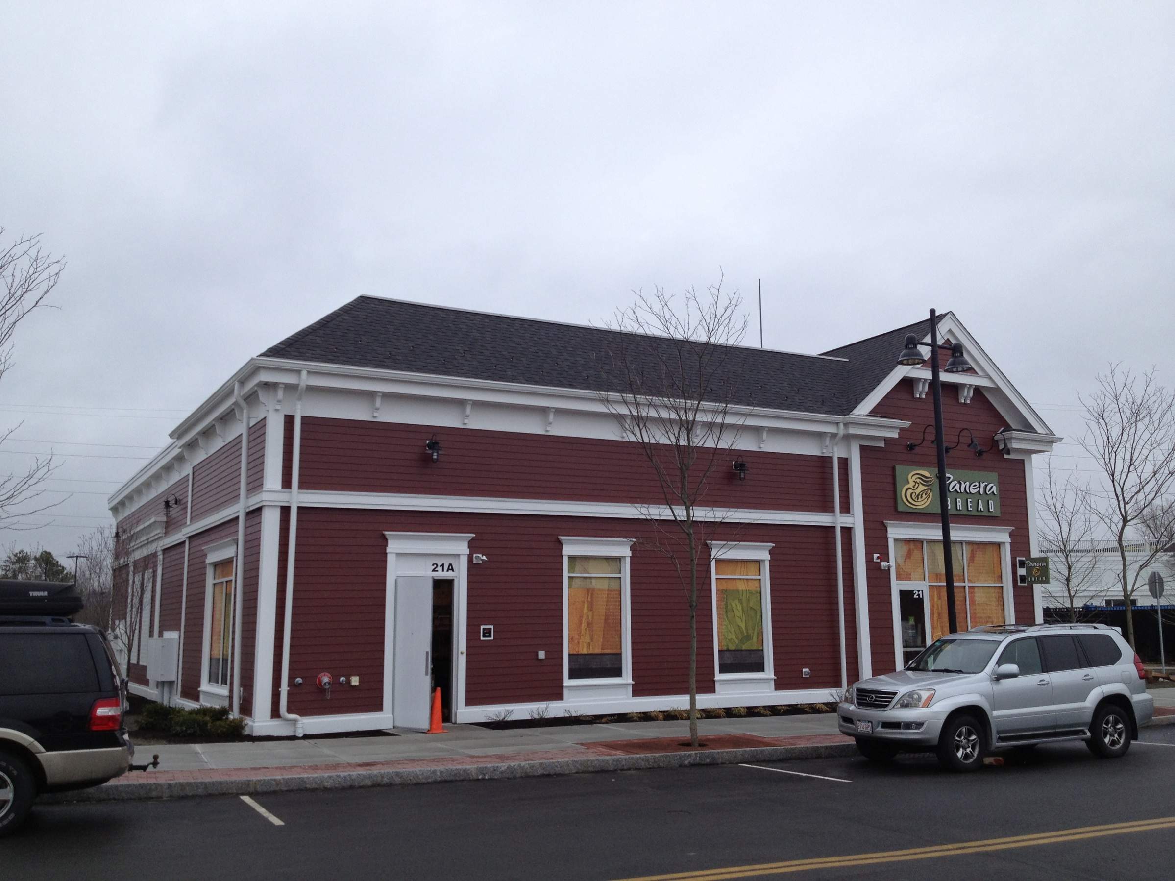 Commercial Gutter System at Wayland Town Center by Gutter Pro Enterprises