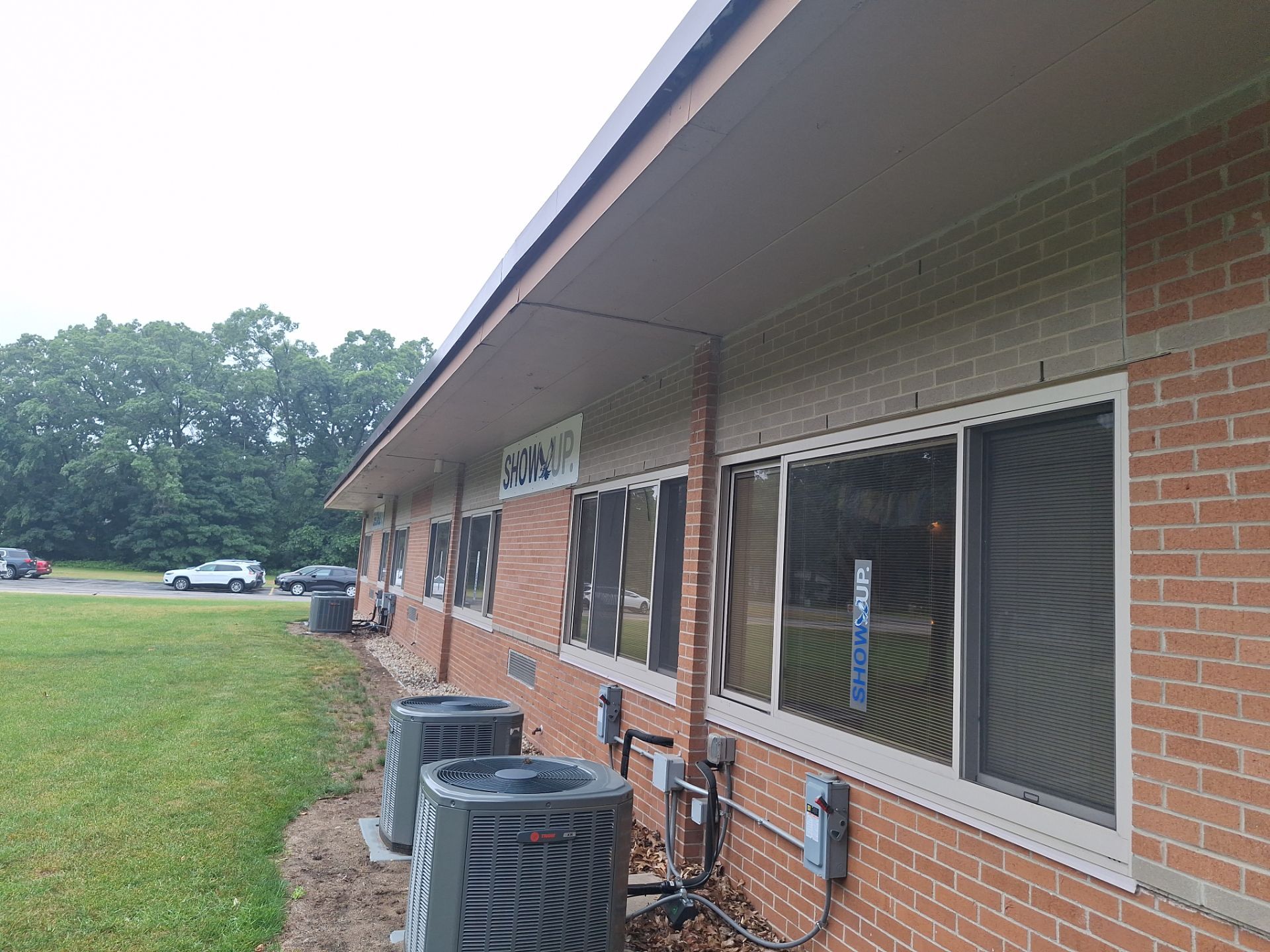 Commercial Exterior Pressure Washing and Soffit Preparation in Muskegon by Gordon Painting