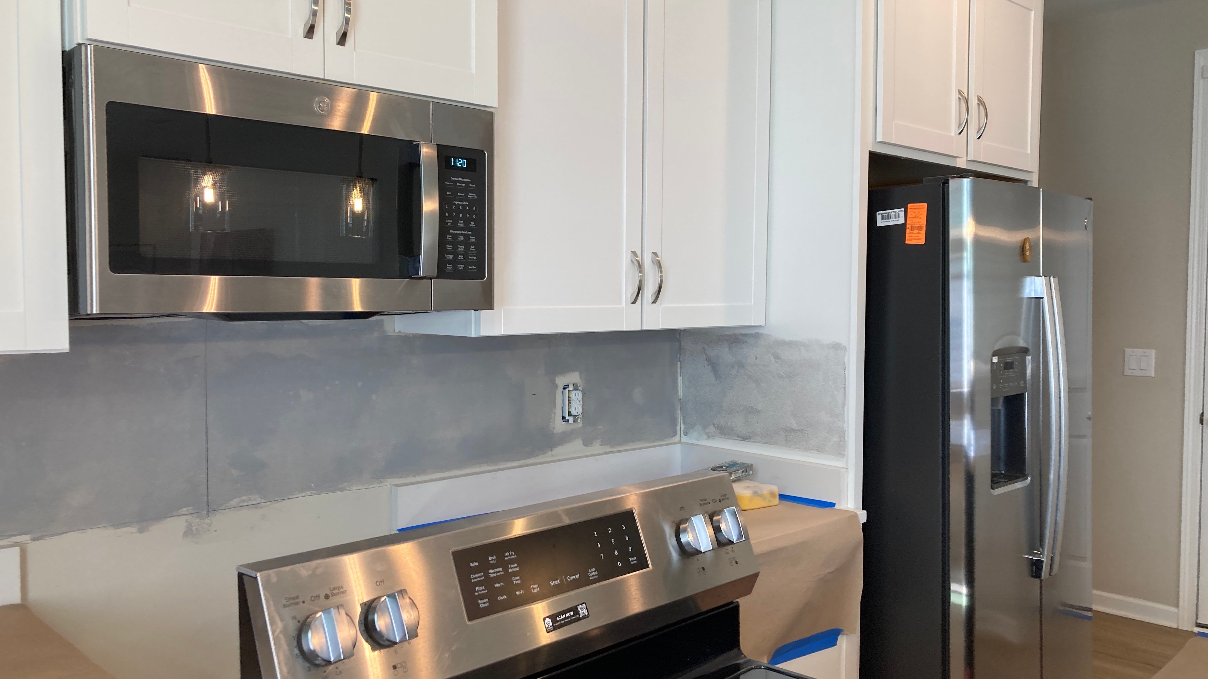 Marble Backsplash  by Footprints Floors of Nashville