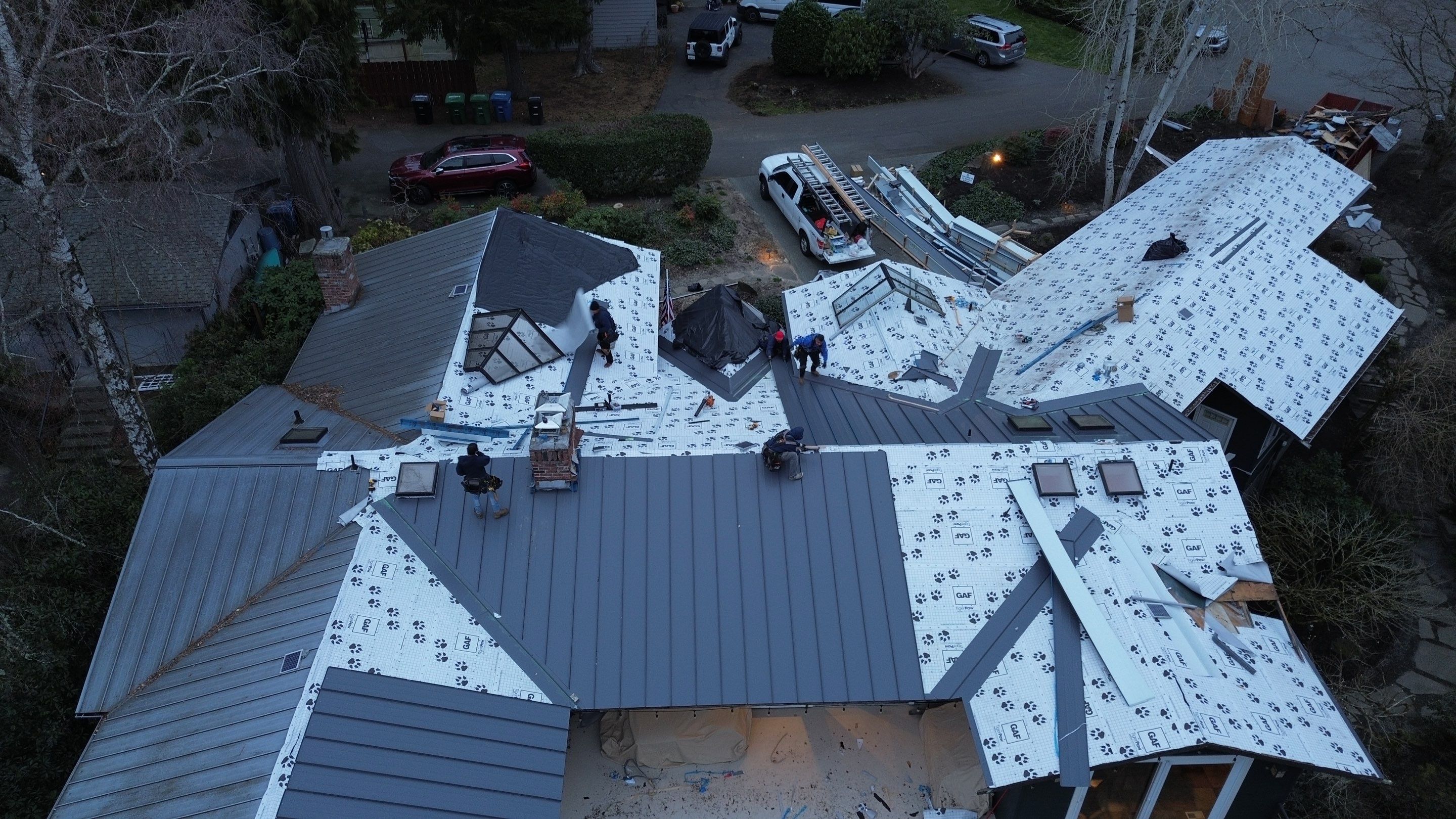 Mercer Island, Metal Roof Replacement, NRM 1000 by Proline Roofing & Restoration LLC