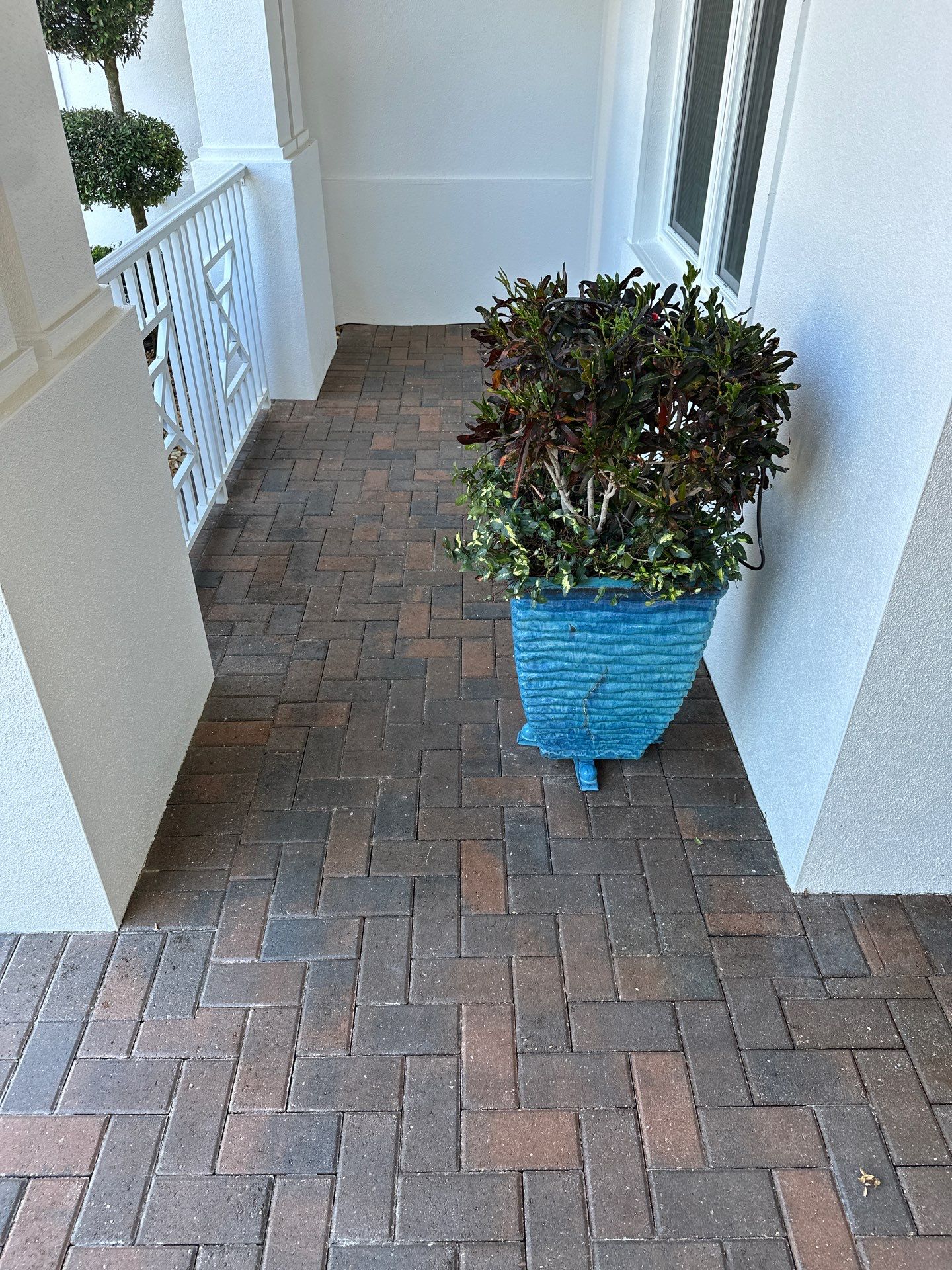 Paver Driveway Cleaning in Winding River Community, Bradenton, FL by Sunshine AquaWash