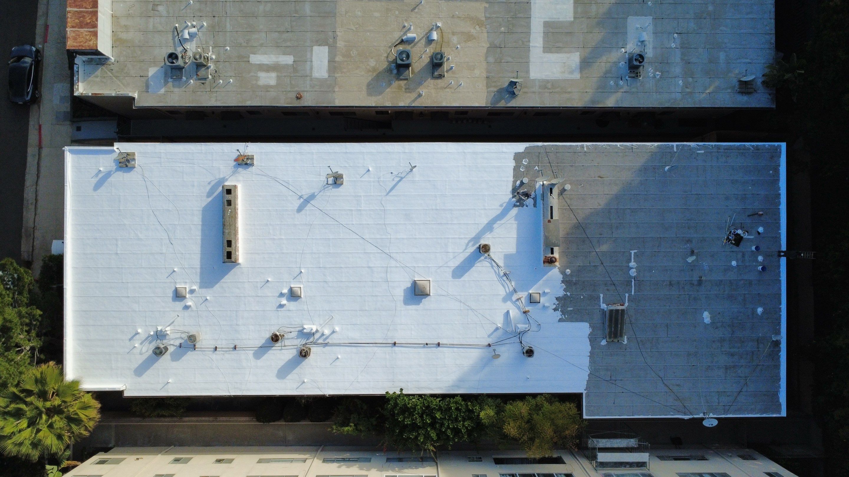 Silicone Coating- Apartment Building in West Hollywood by Hull Brothers Roofing