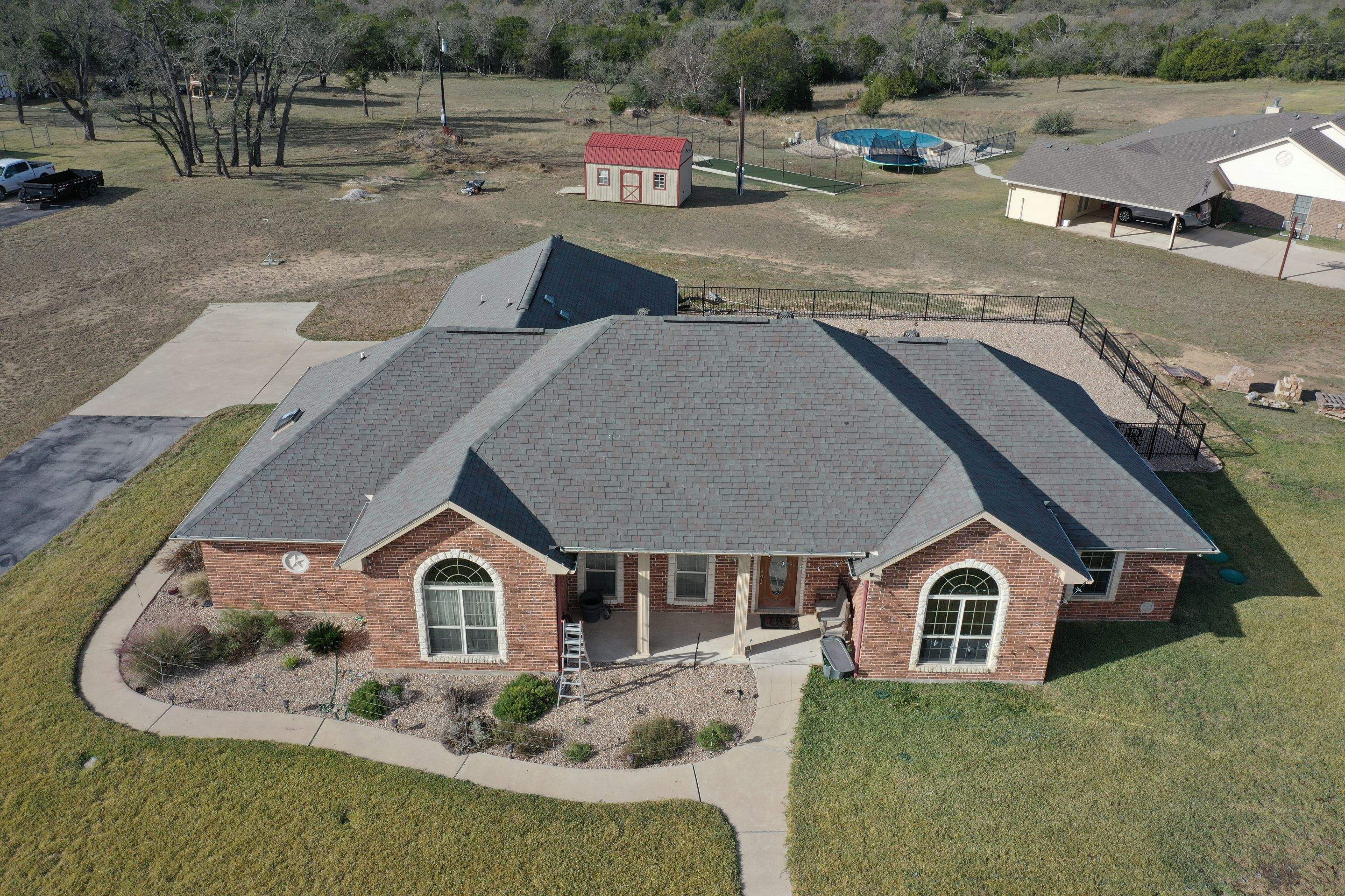 Residential Roof Replacement using Owens Corning - Duration - Colonial Slate by Action Exteriors Austin