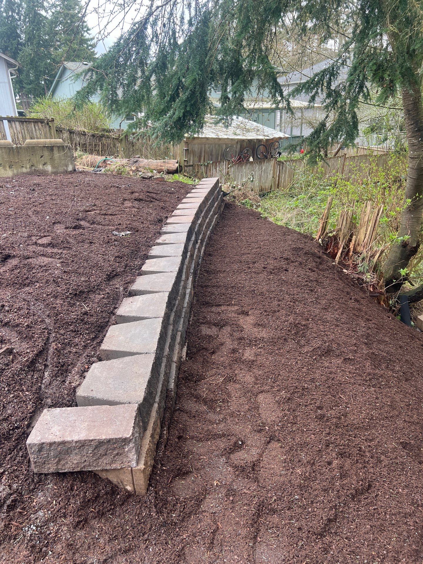 Retaining Wall and Backyard Renovation | Everett  by Jireh Asphalt & Concrete Inc 