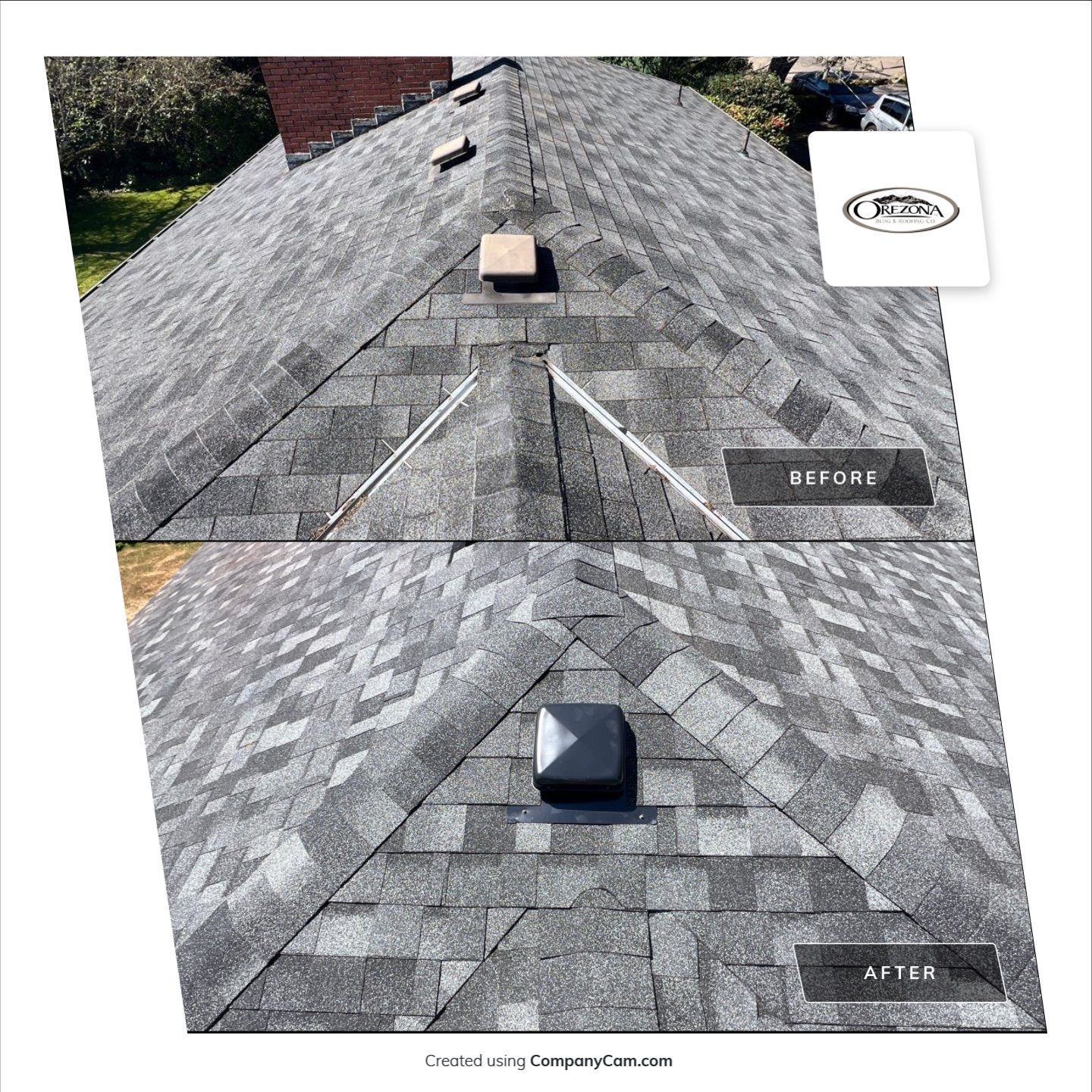 Residential Roofing Installation using IKO Dynasty (Color: Summit Grey) by Orezona Building & Roofing Company, Inc.