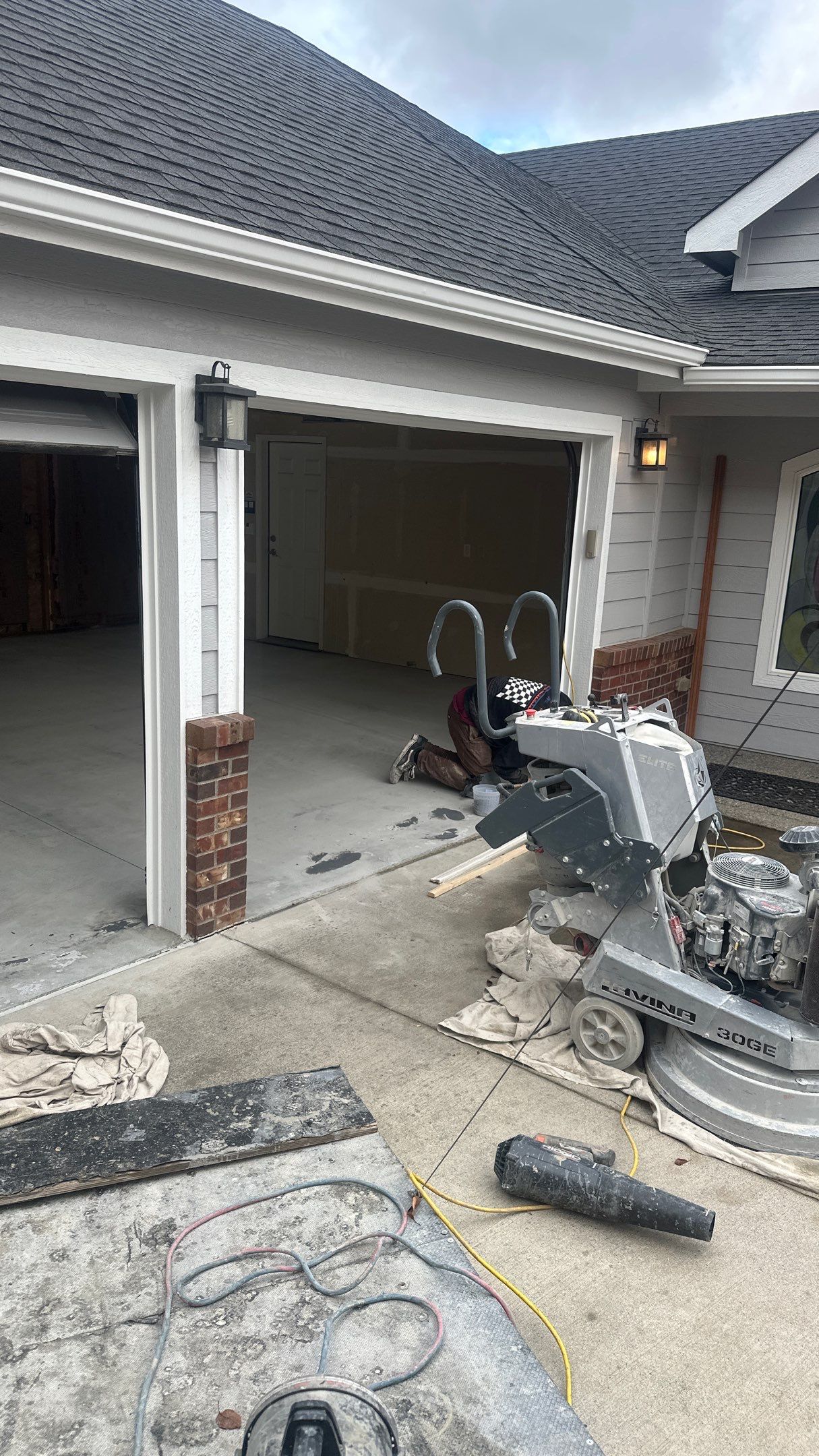 Garage Transformation using Shale Hybrid by Croc Coatings, LLC