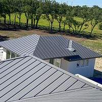 24ga 1" Nail-Strip Musket Gray  by Total Roofing System The Metal Roof Experts