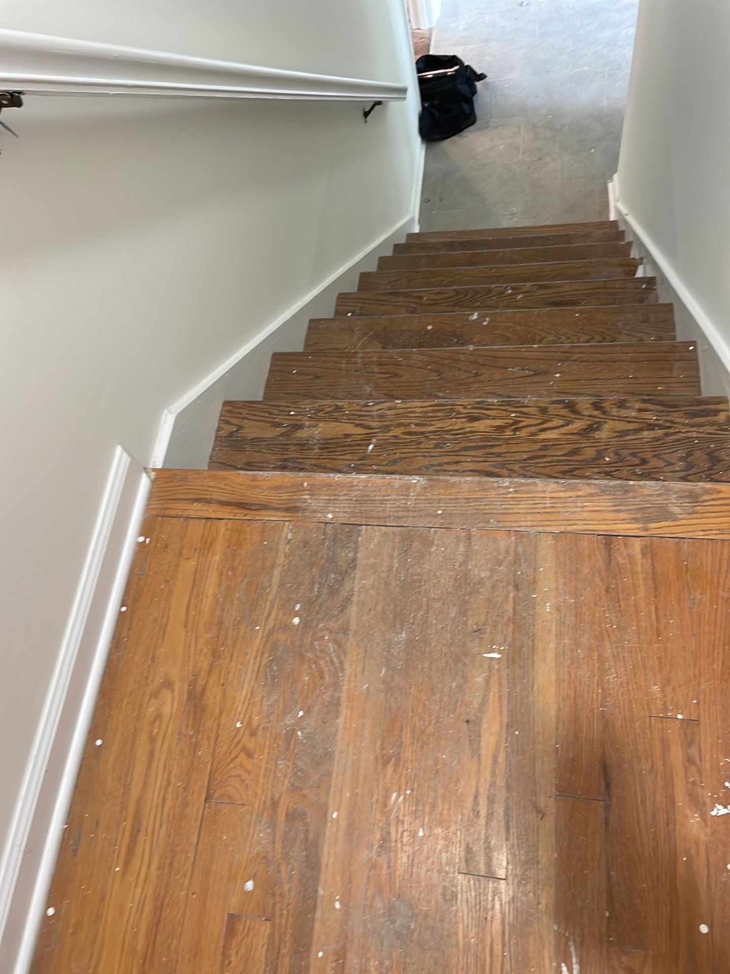 Red Oak refinish with Provencial stain by Footprints Floors of East Atlanta