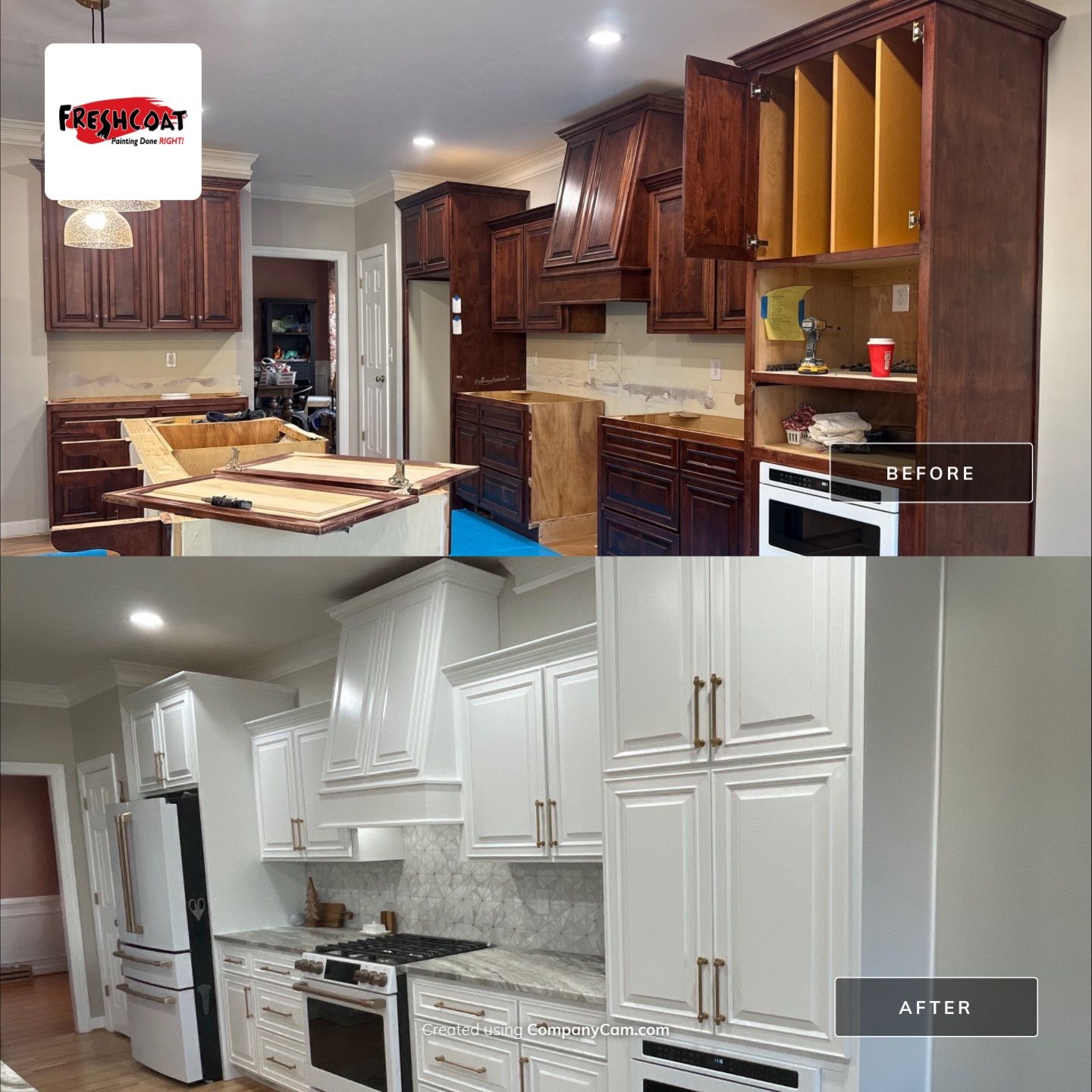 Kitchen Cabinets by Fresh Coat Painters of Augusta