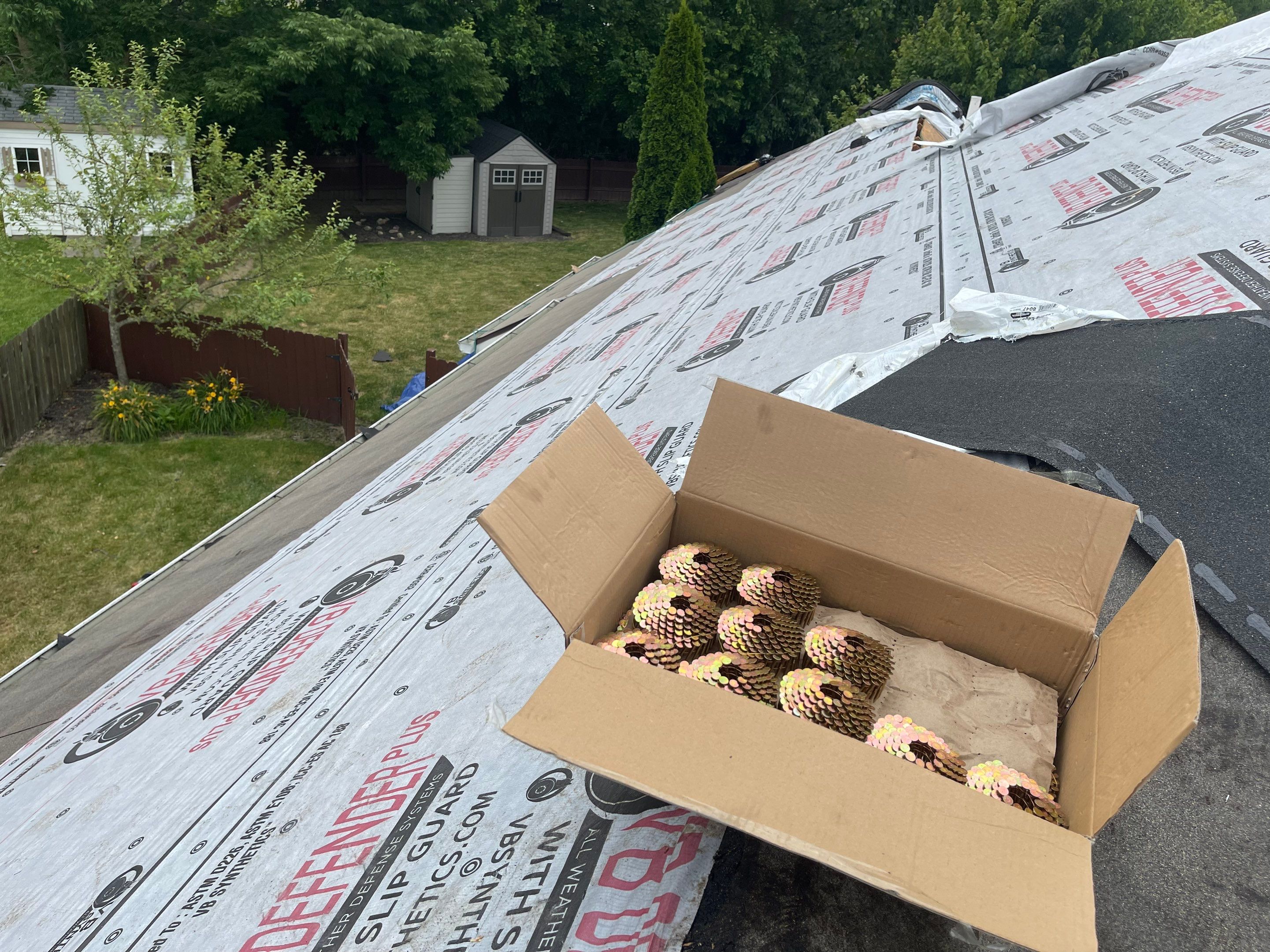 Residential Roofing Installation using IKO dimensional shingles by SOS Home Ohio 