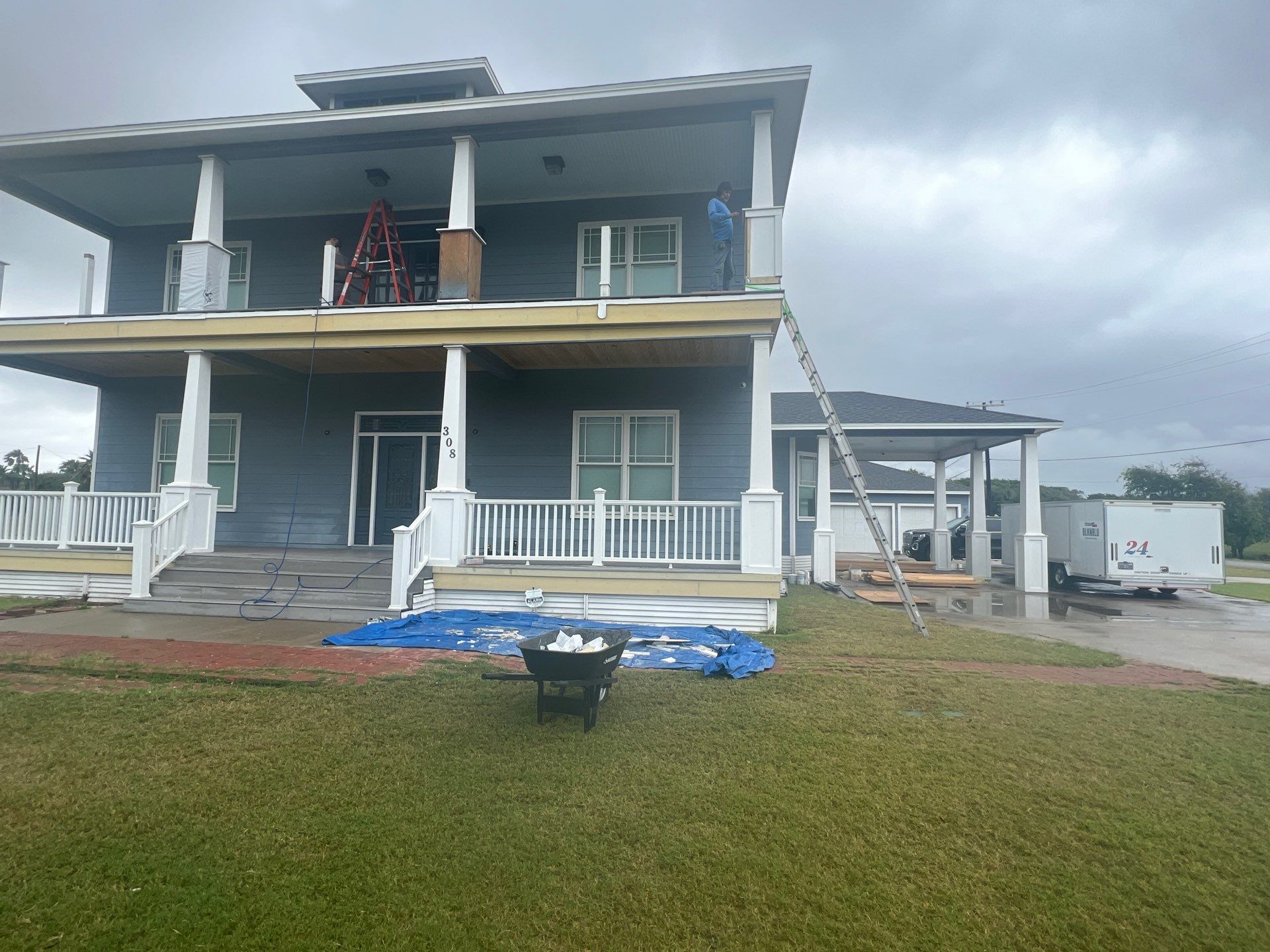 Portland Shore Porch Build by Bayfront Roofing and Construction