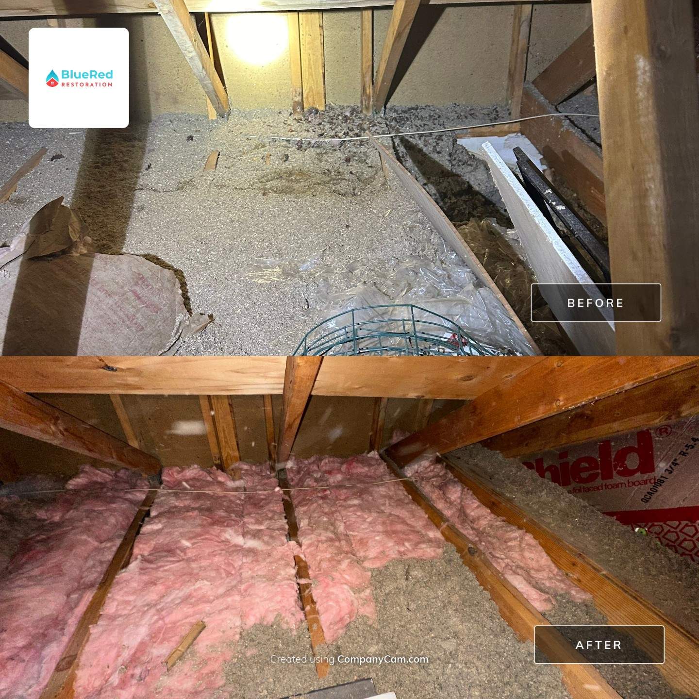 Finished Garage repair in Granger by BlueRed Restoration