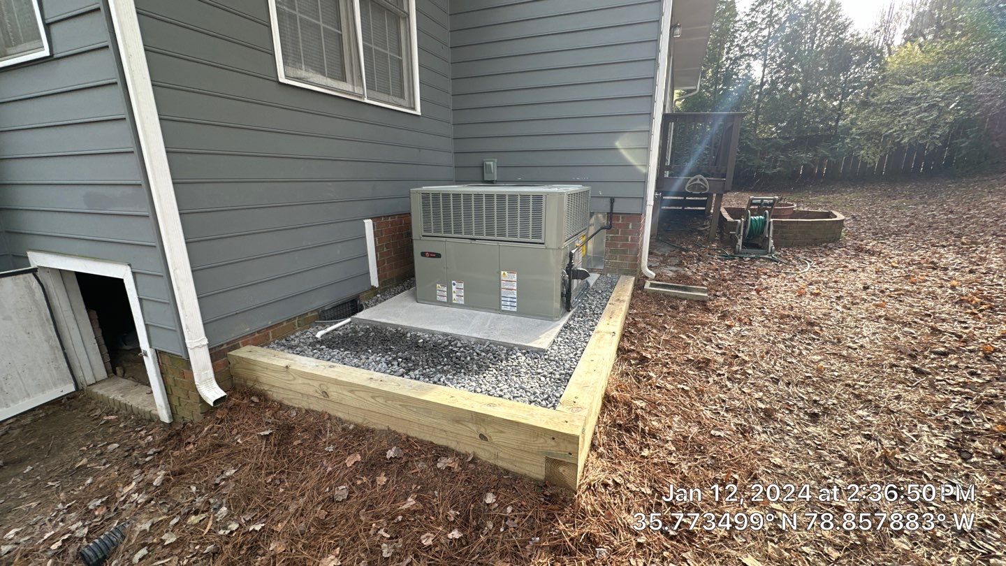 Trane Package Unit Installation by Nick's Mechanical LLC.