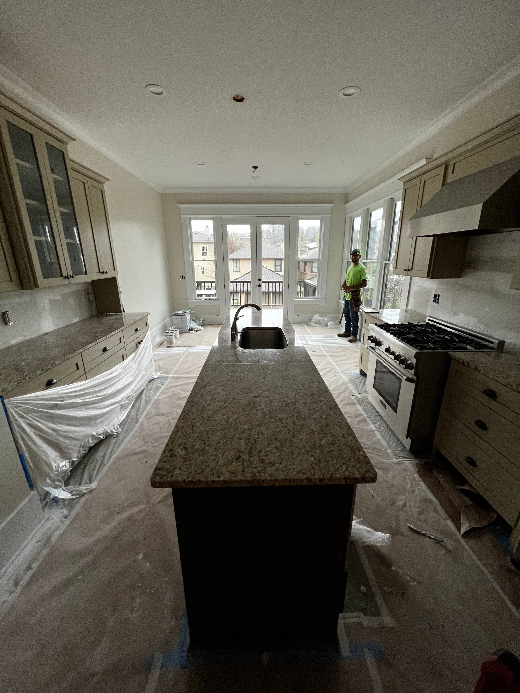 Atlanta Kitchen Renovation with Granite Countertops and Custom Island by Swift Home Renovations