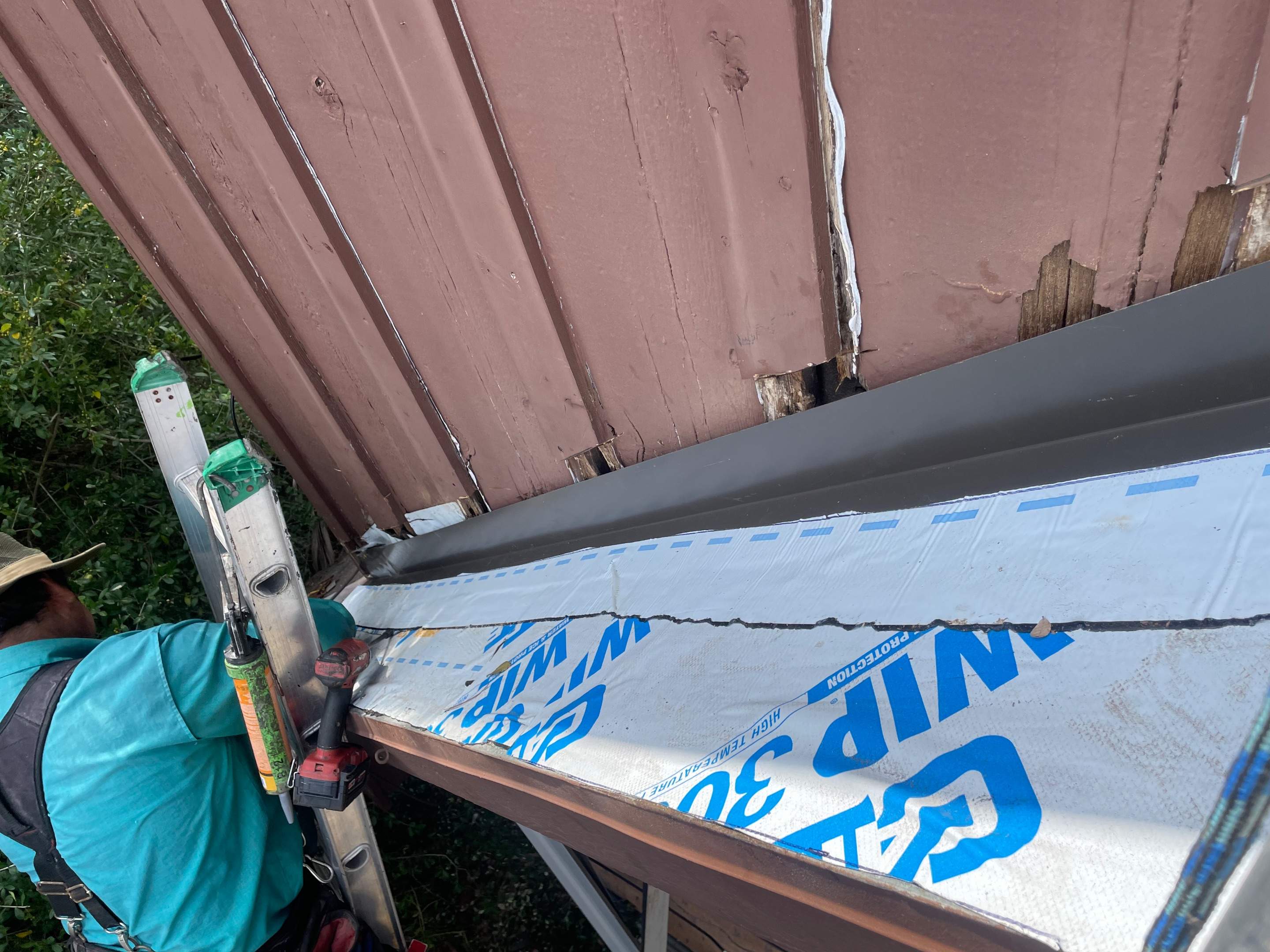 Counter Flashing Install by Associates Roofing Unlimited 